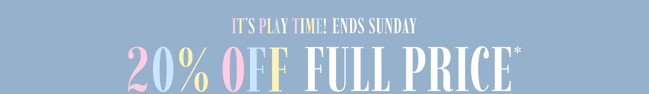 20% Off Full Price