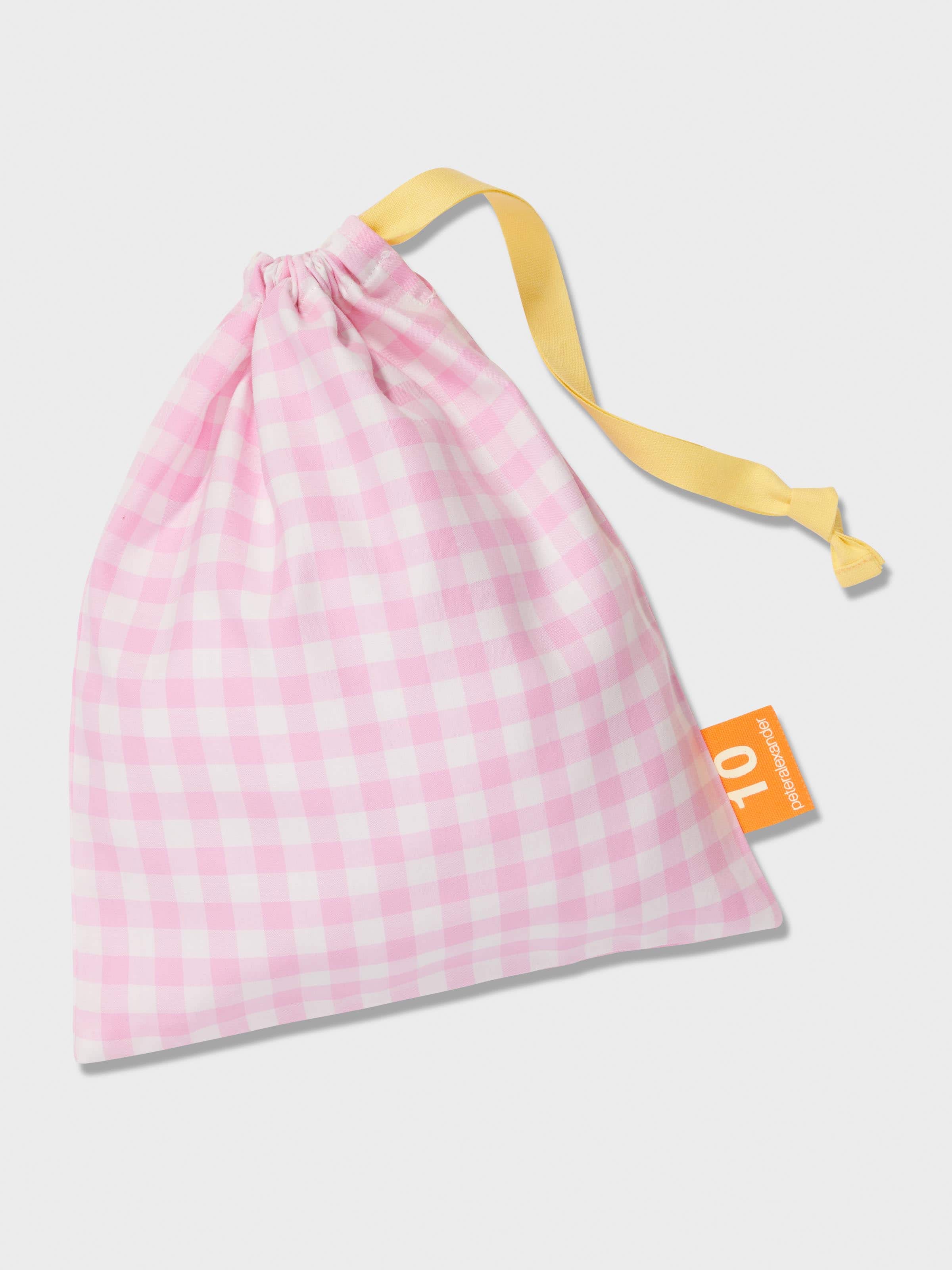 Image for Girls Pink Gingham Pj Set from Peter Alexander