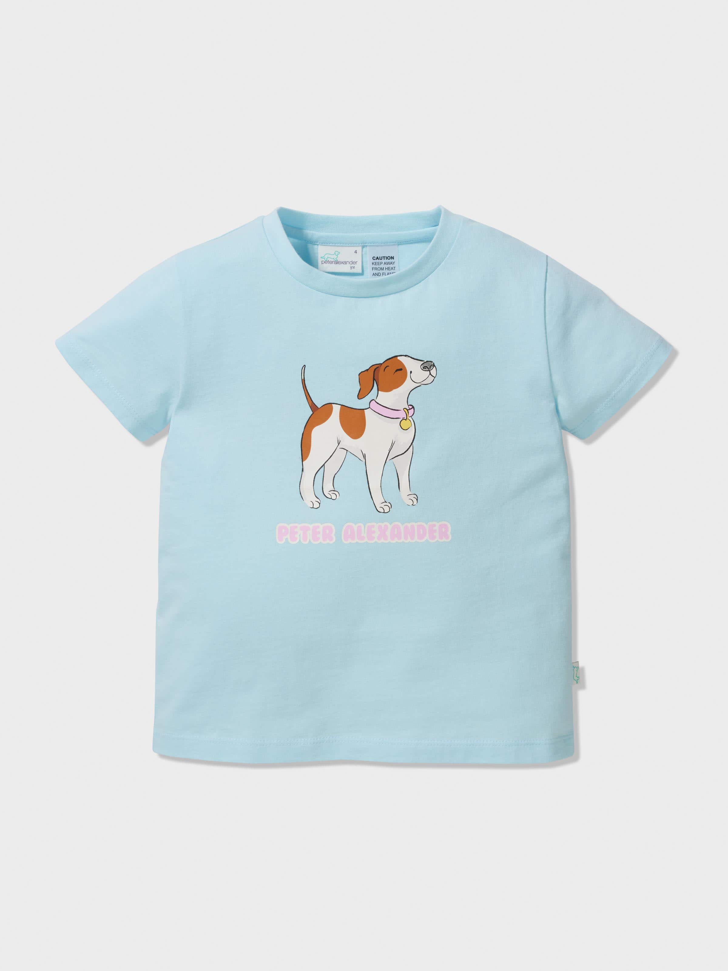 Image for Girls Jack Russel Check Pj Set from Peter Alexander