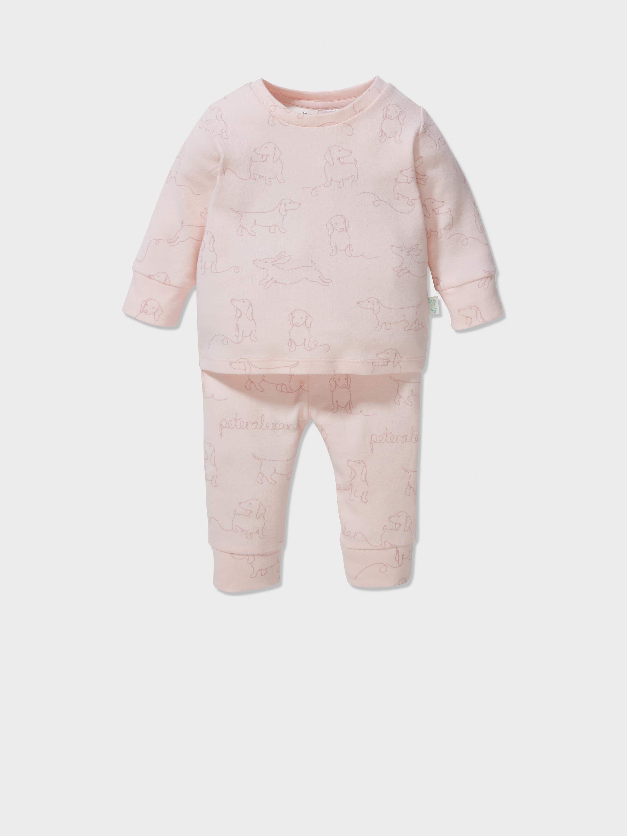 Image for Baby Organic Penny Pink Pj Set from Peter Alexander