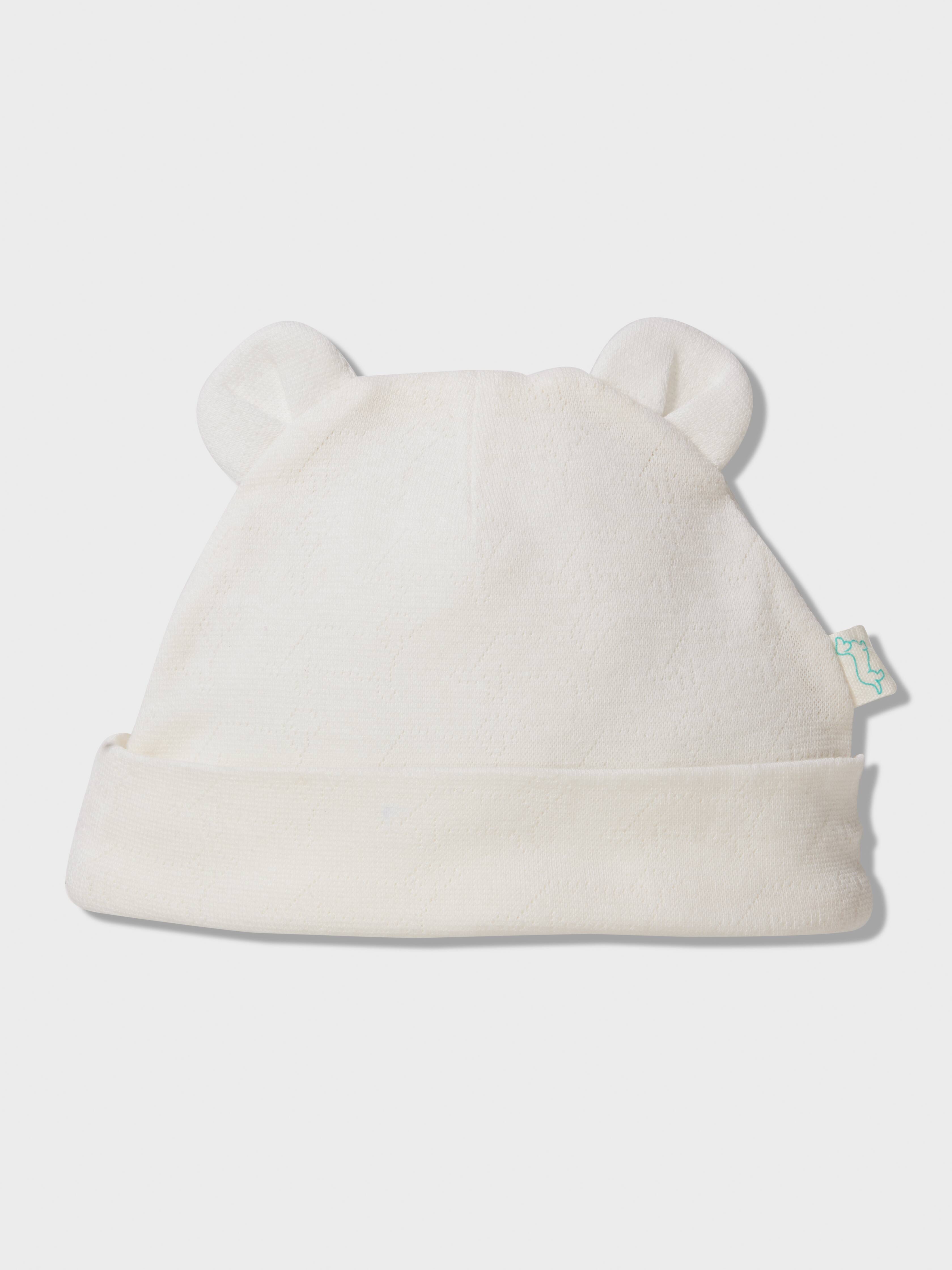 Baby Organic Penny Print Beanie & Booties Set