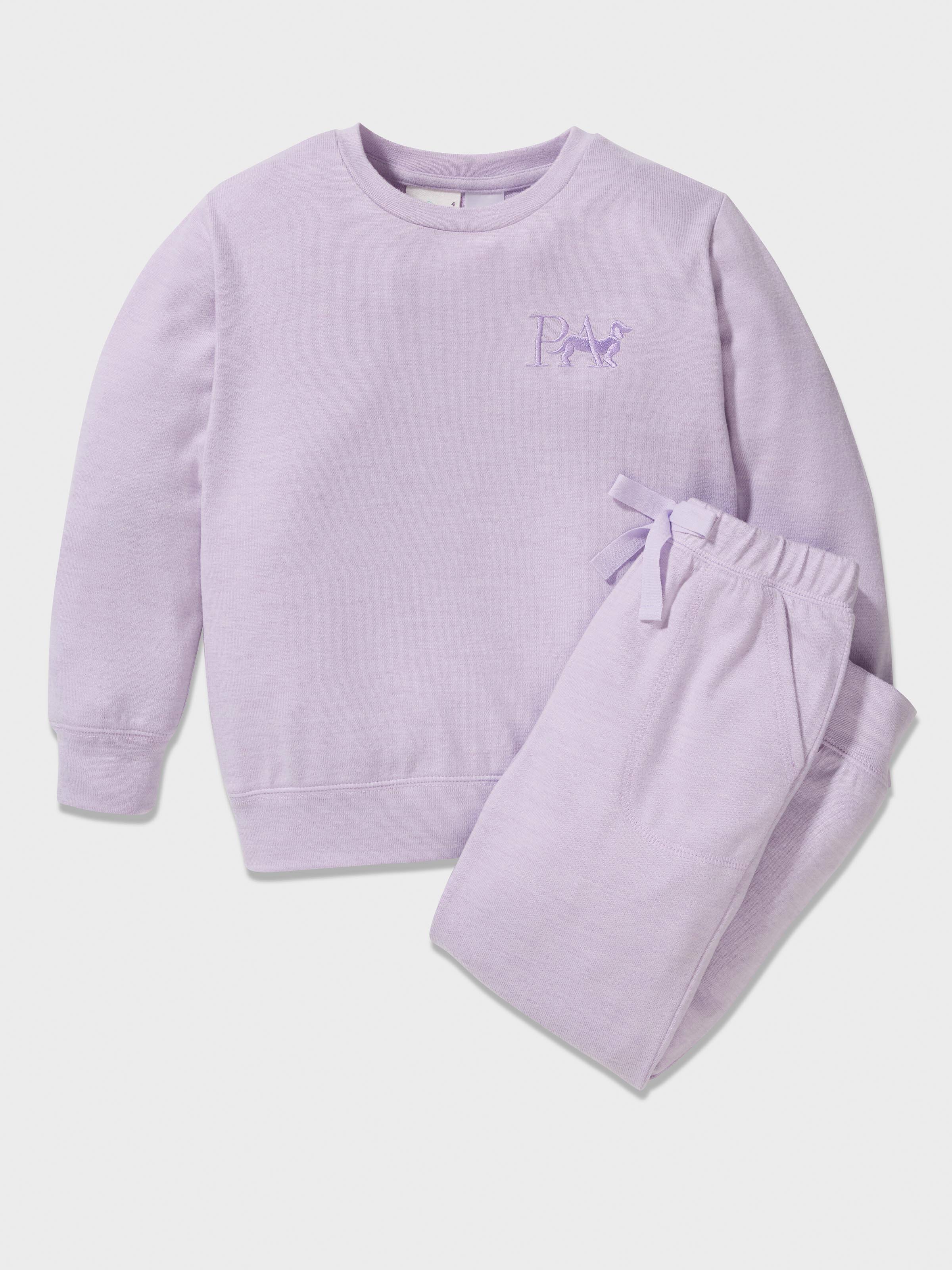 Image for Girls Lilac Plush Pj Set from Peter Alexander