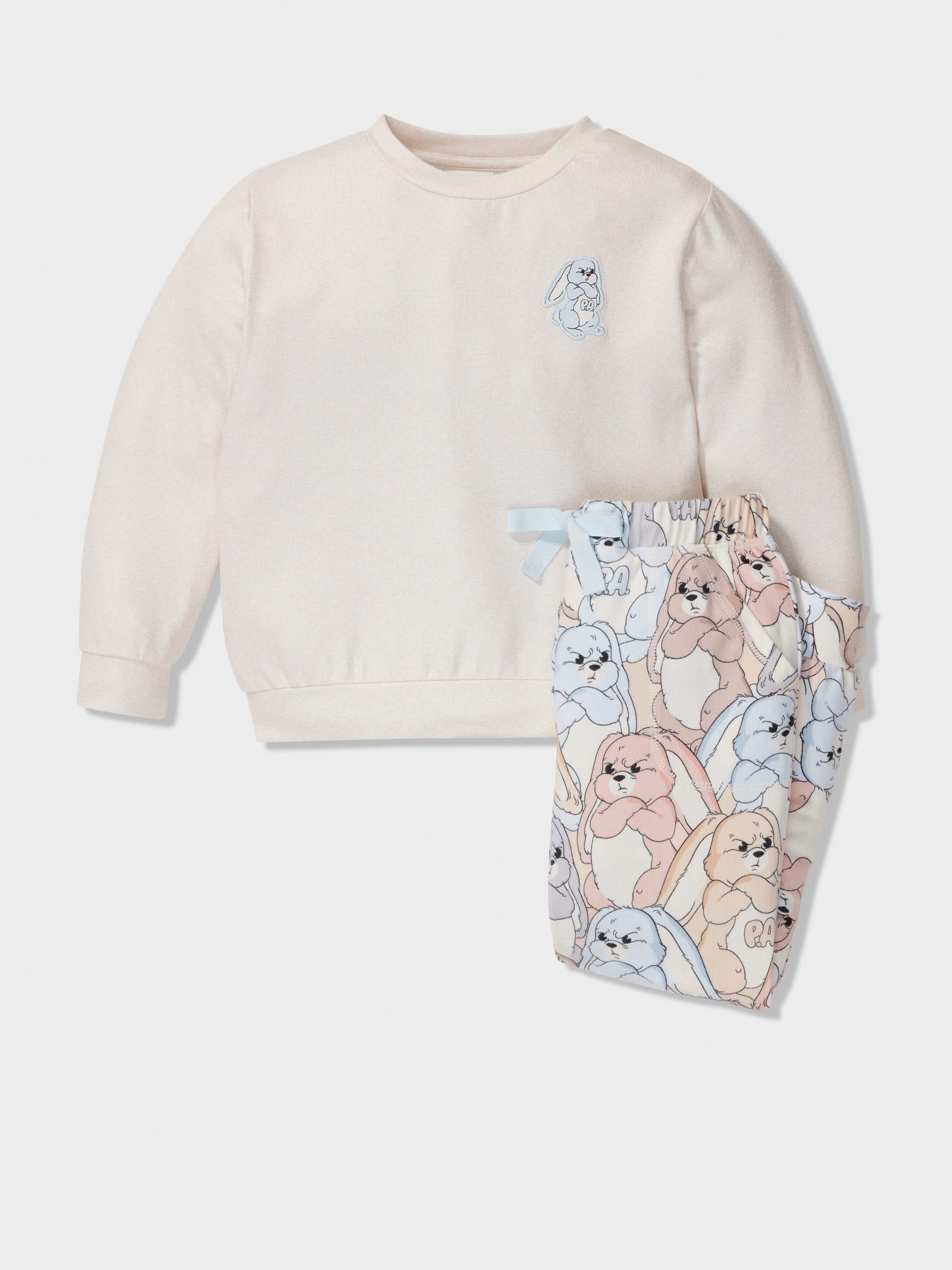Image for Jnr Kids Grumpy Bunny Pj Set from Peter Alexander