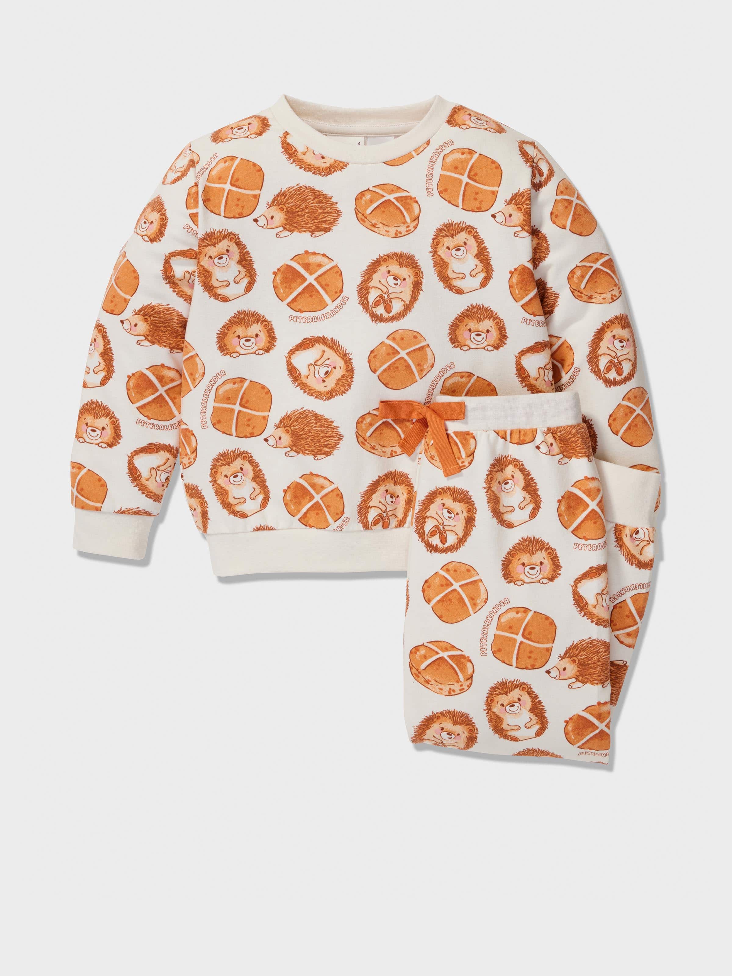 Image for Jnr Kids Hot Cross Buns Long Pj Set from Peter Alexander