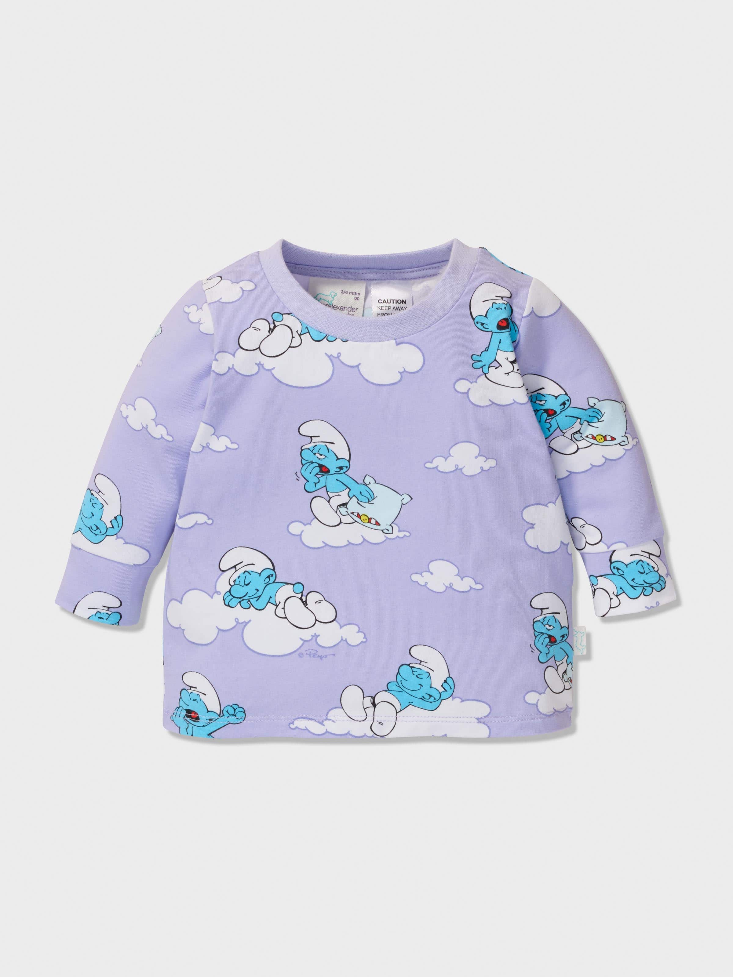 Image for Baby Sleepy Smurf Pj Set from Peter Alexander