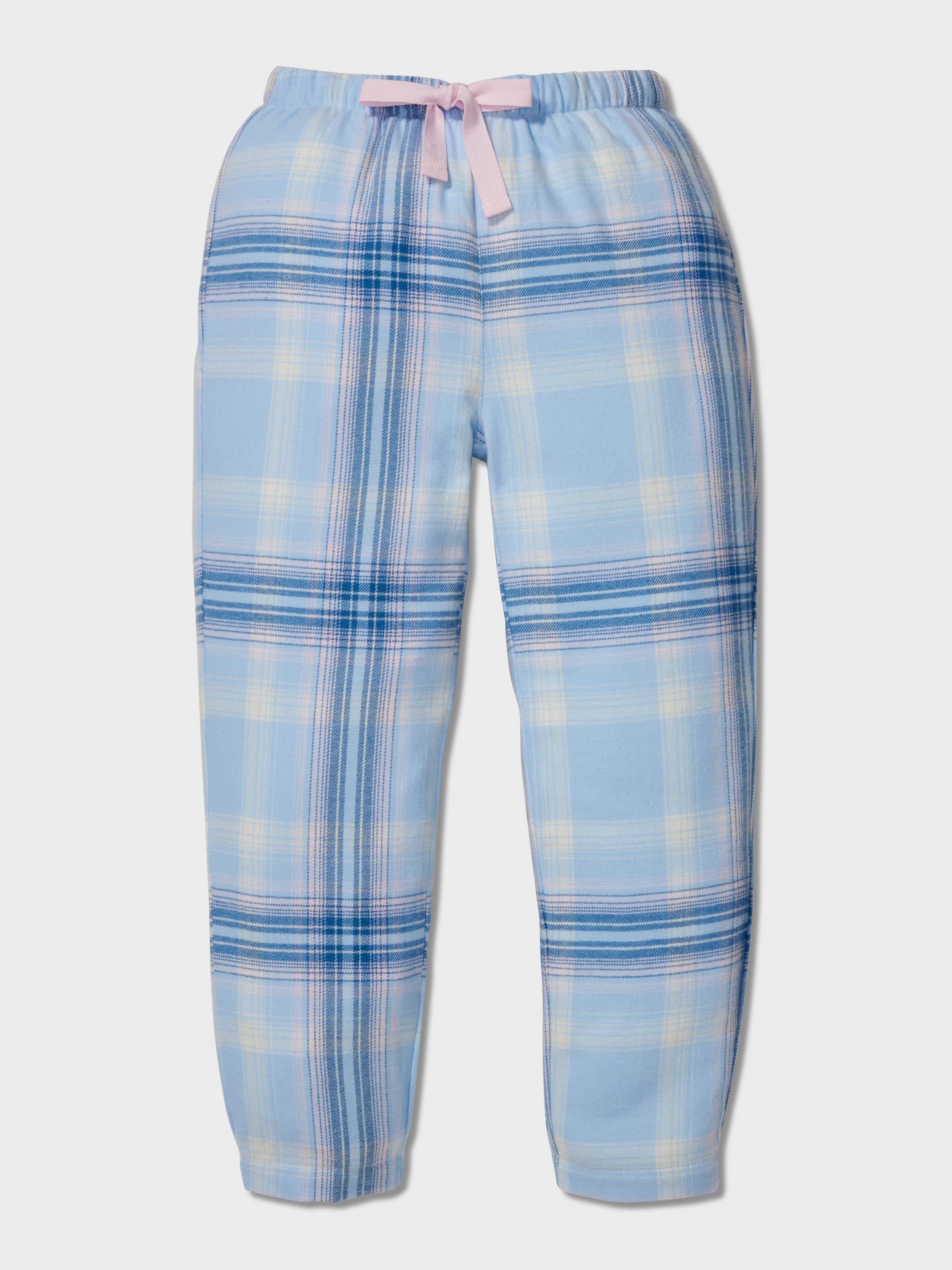 Image for Jnr Girls Blue Check Classic Long Pj Set from Peter Alexander