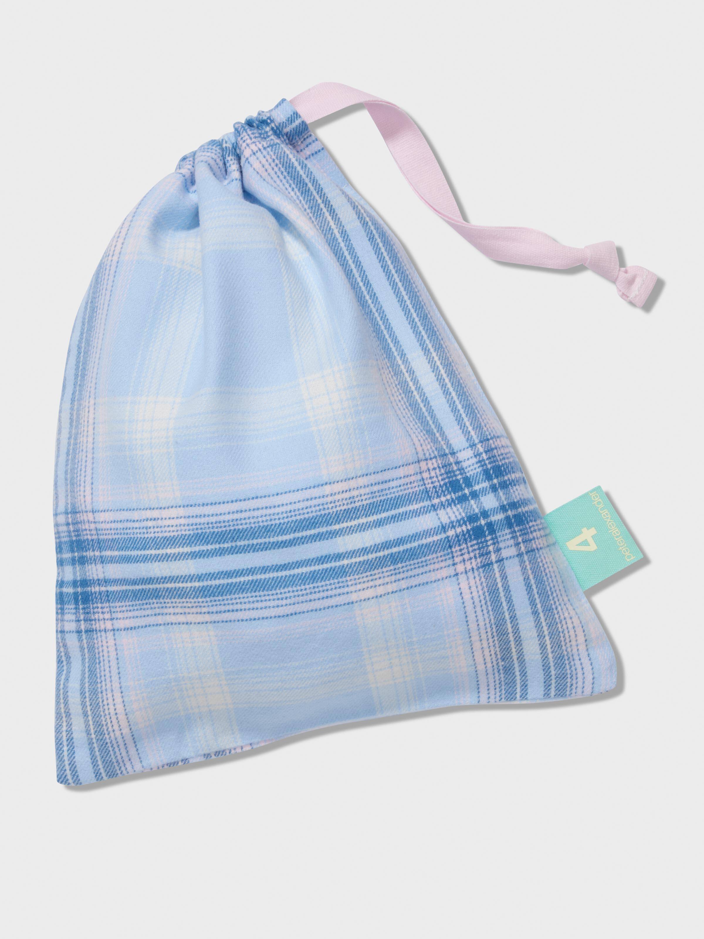 Image for Jnr Girls Blue Check Classic Long Pj Set from Peter Alexander