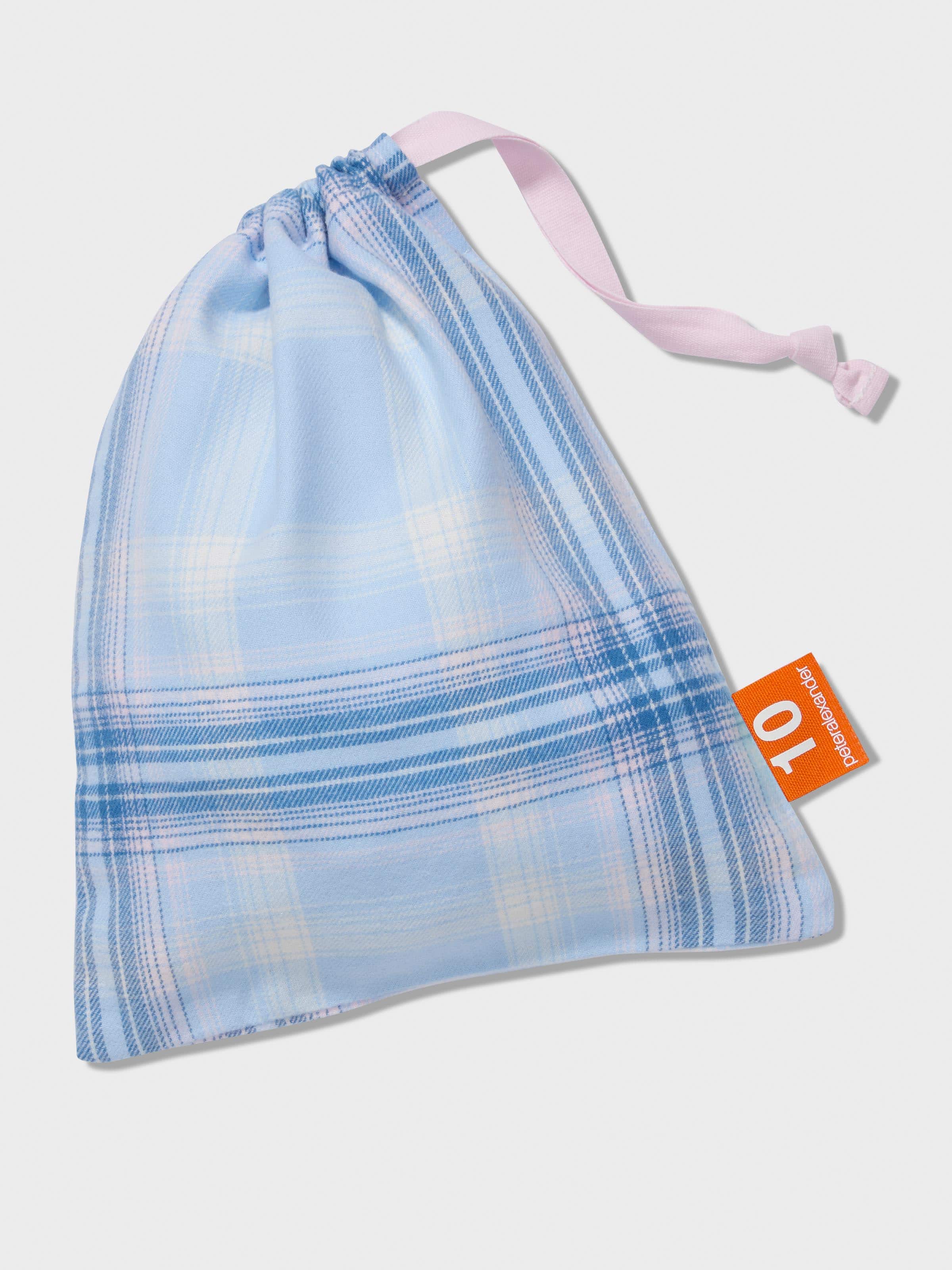 Image for Girls Blue Check Classic Long Pj Set from Peter Alexander