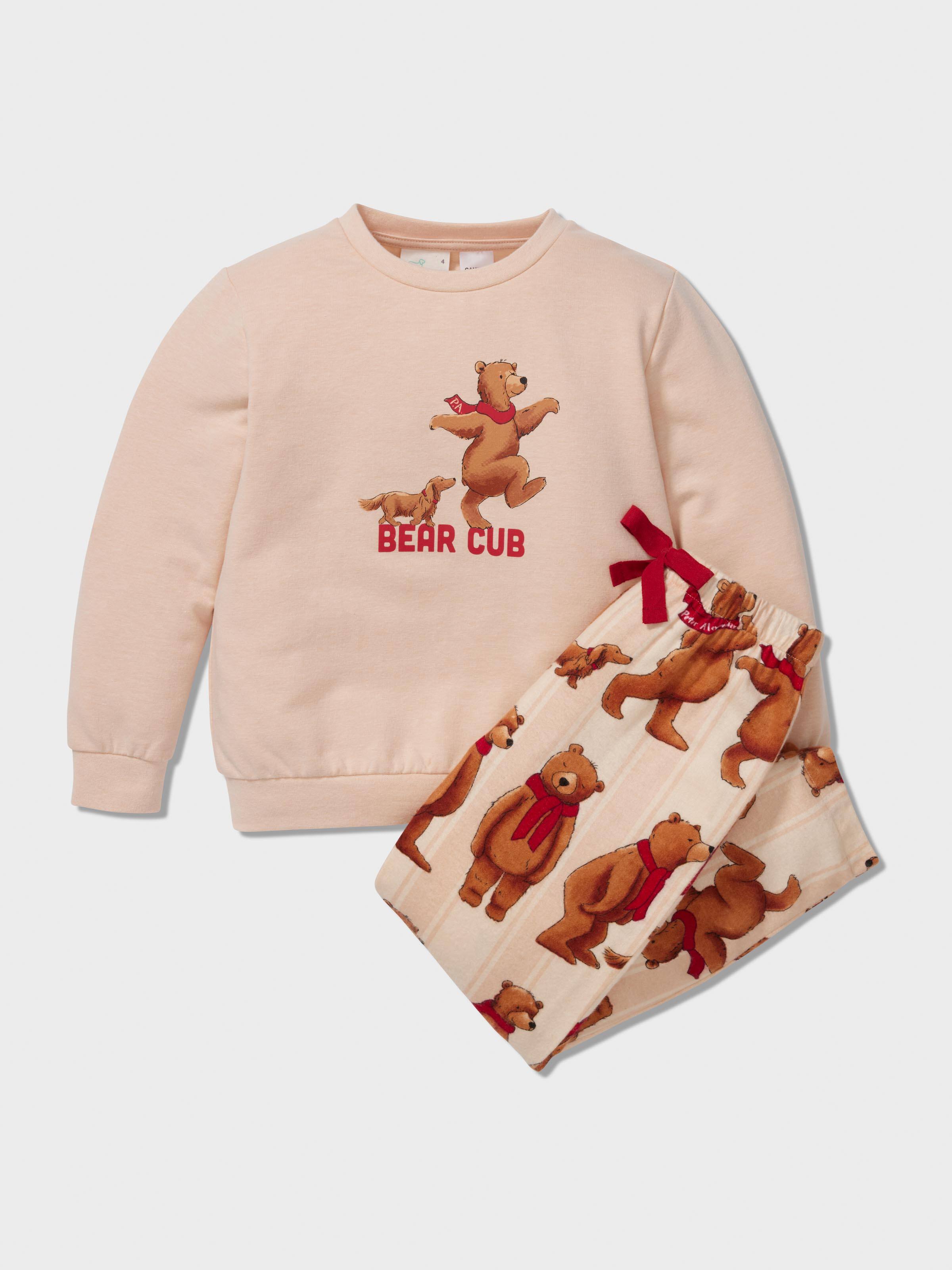 Image for Jnr Kids Bear Cub Long Pj Set from Peter Alexander