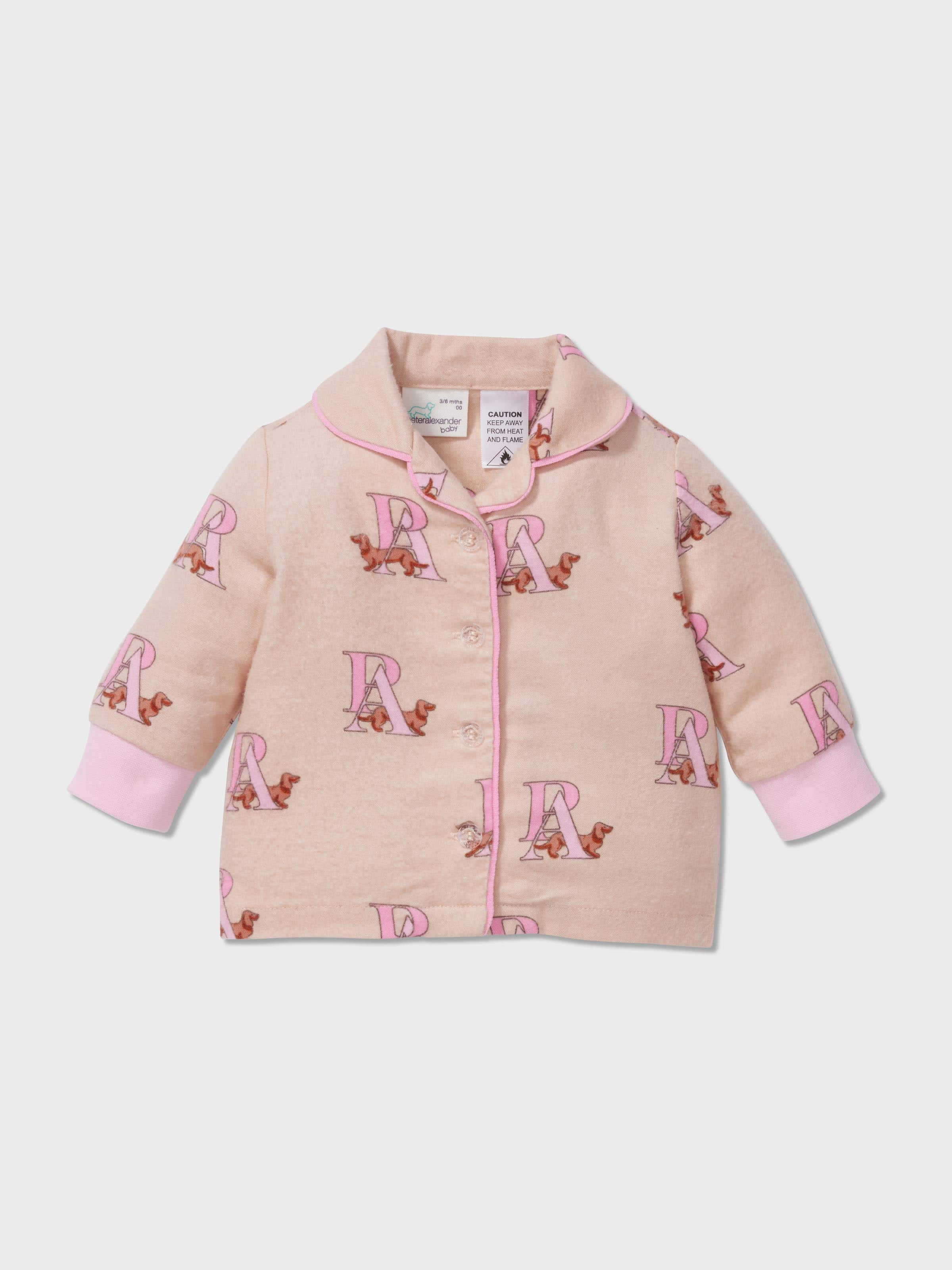 Image for Baby Girl P.A. Logo Long Classic Pj Set from Peter Alexander