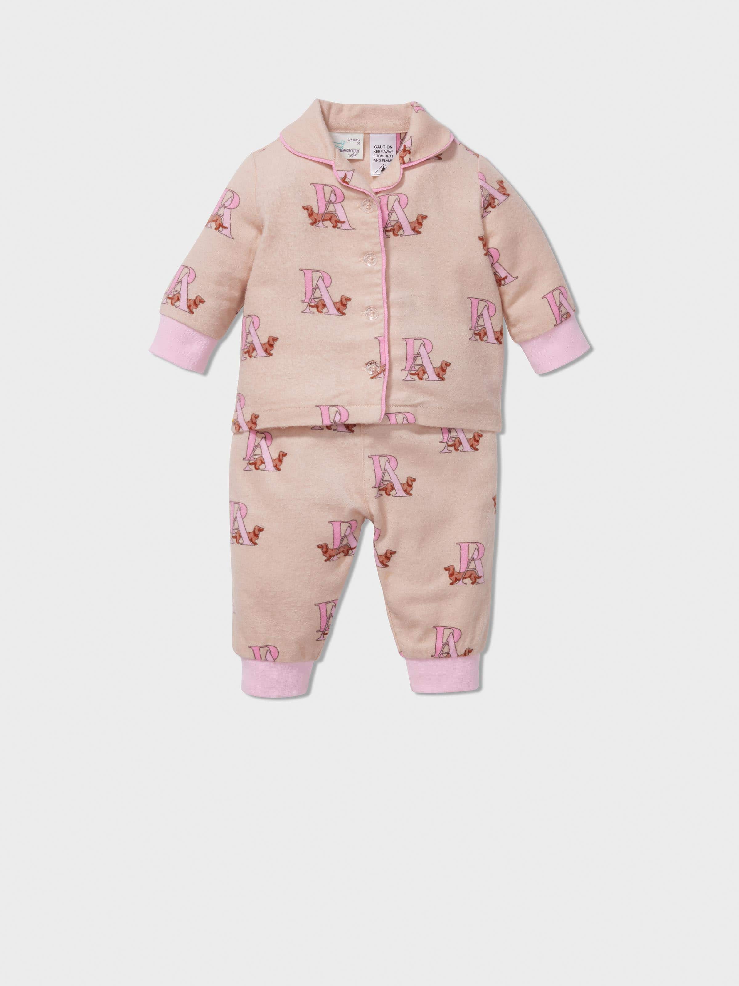 Image for Baby Girl P.A. Logo Long Classic Pj Set from Peter Alexander