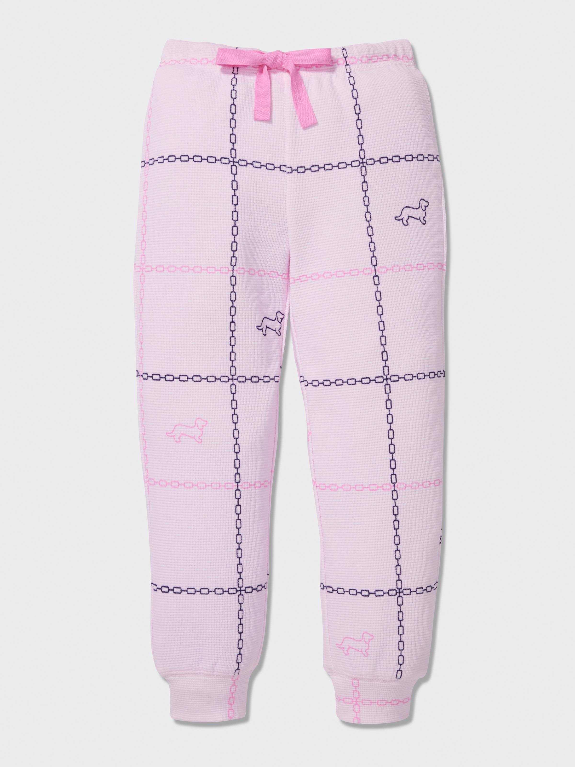 Image for Jnr Girls Windowpane Check Waffle Long Pj Set from Peter Alexander