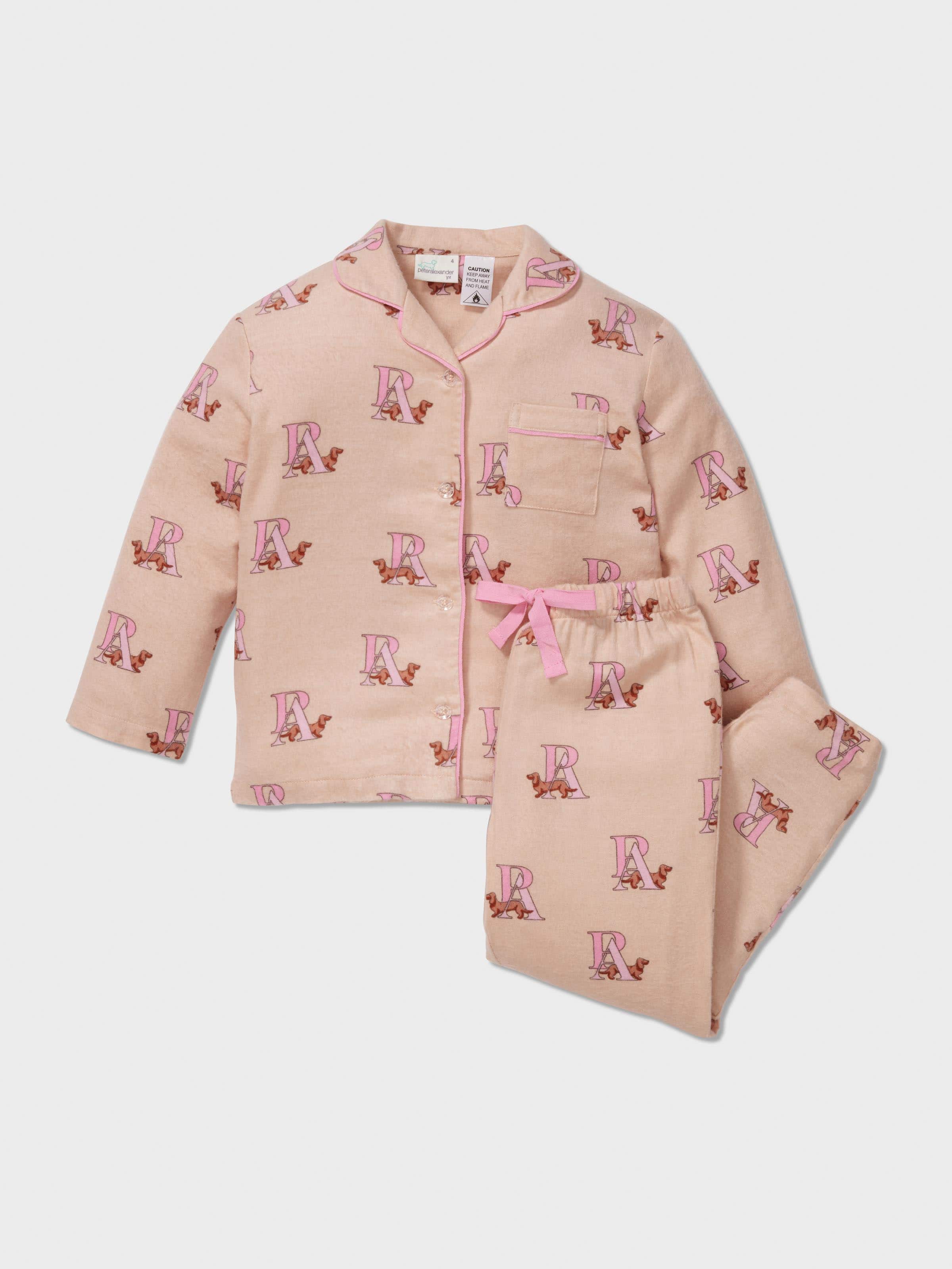 Image for Girls P.A. Logo Long Classic Pj Set from Peter Alexander