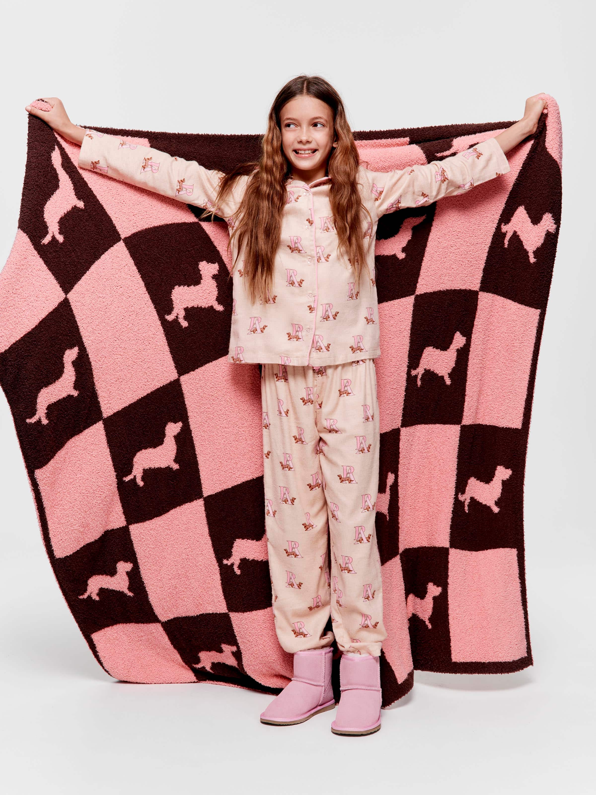 Image for Girls P.A. Logo Long Classic Pj Set from Peter Alexander