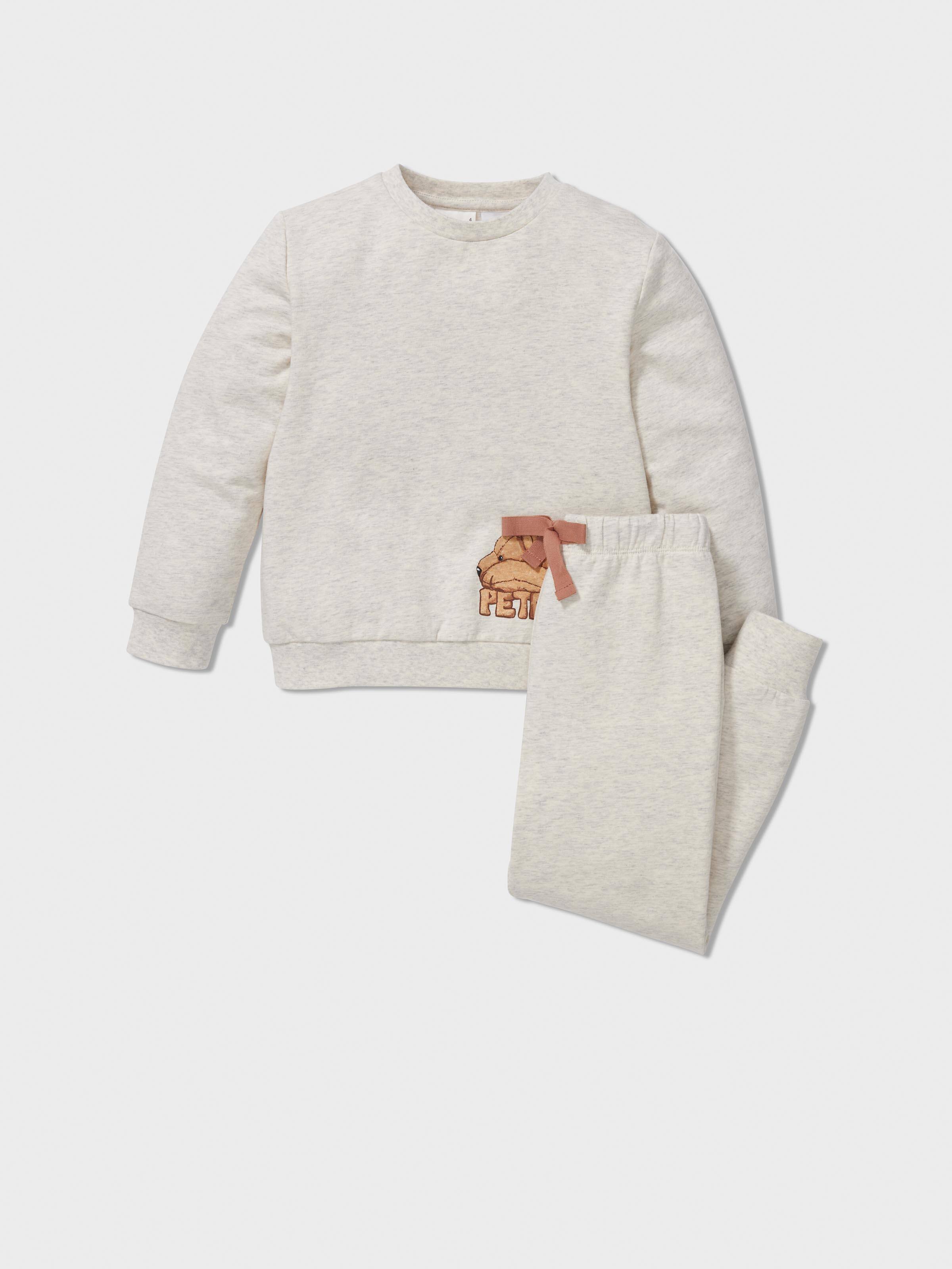 Image for Jnr Kids Sleepy Bear Long Pj Set from Peter Alexander