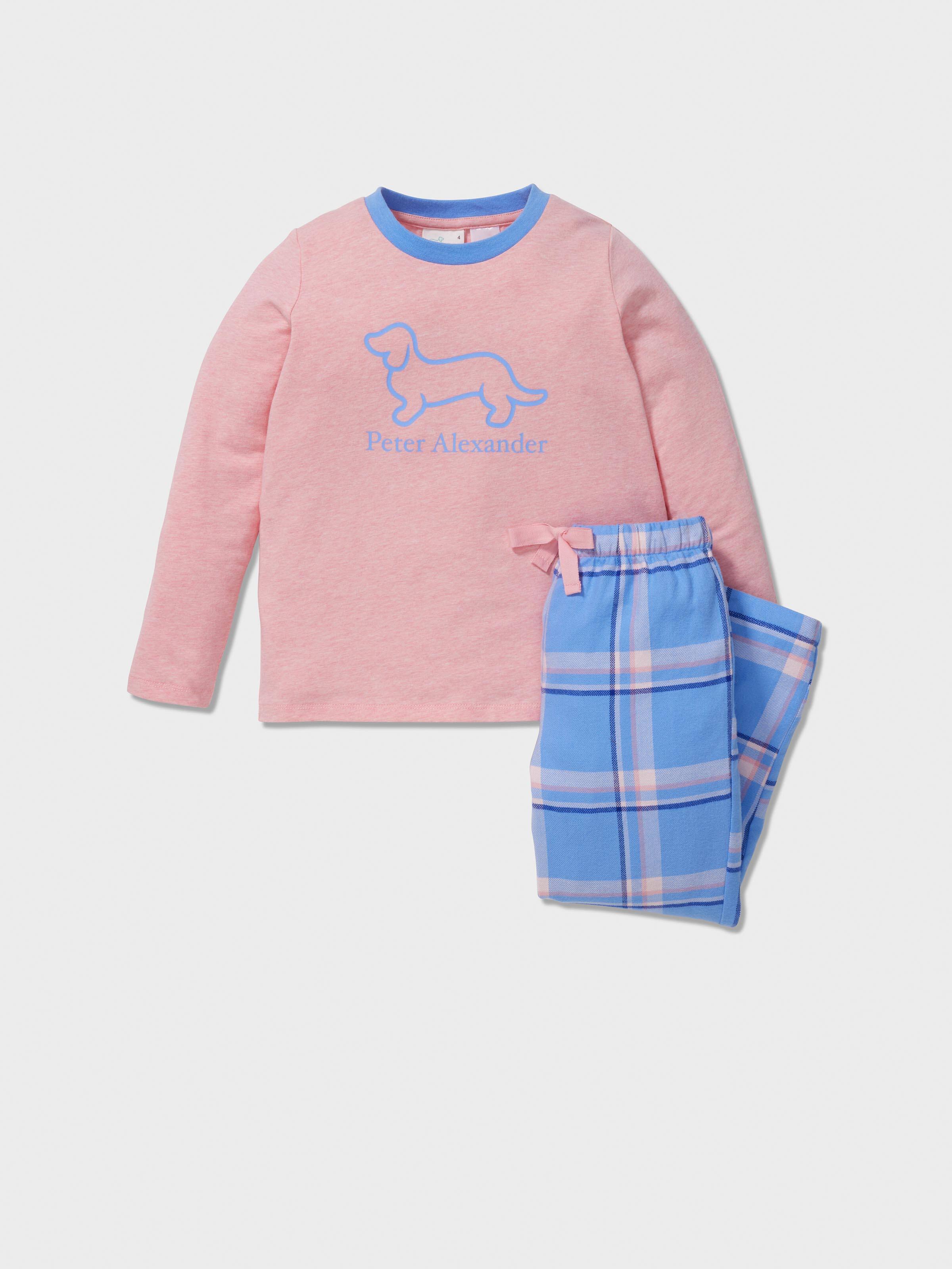 Image for Jnr Girls Penny Check Pj Set from Peter Alexander