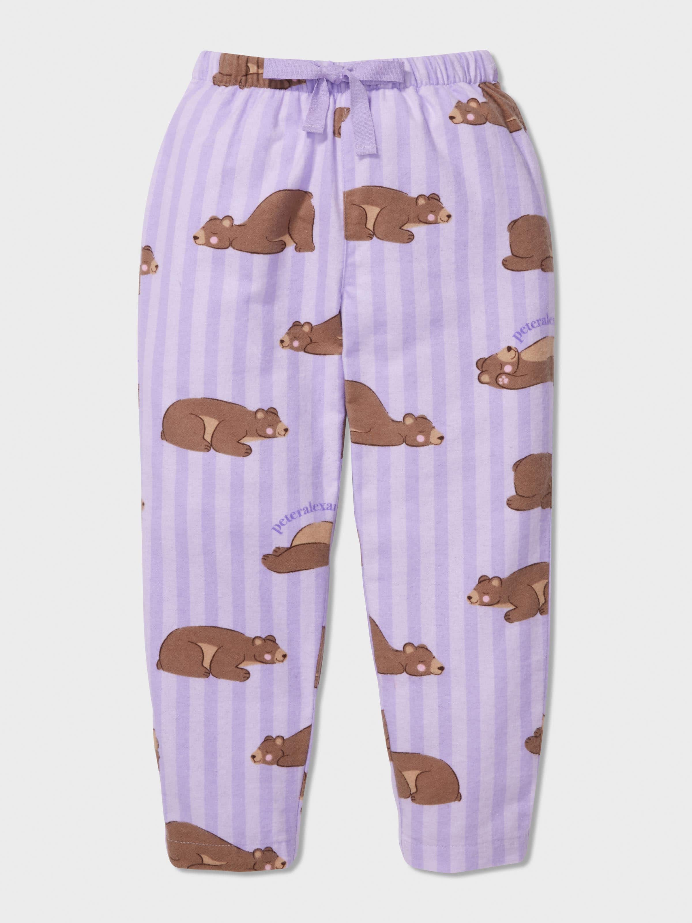 Image for Girls Lilac Bear Classic Pj Set from Peter Alexander