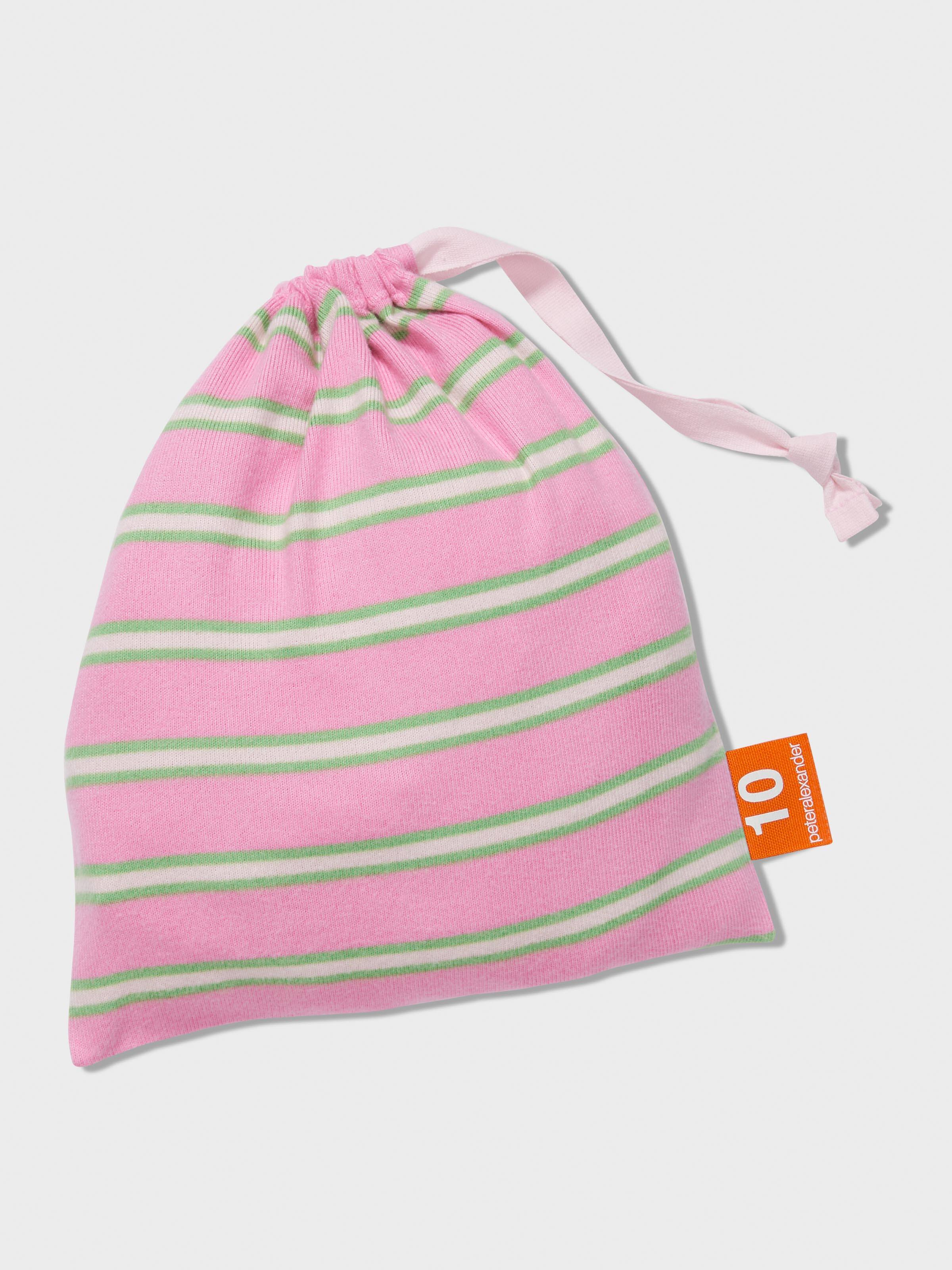 Image for Girls Pink Stripe Plush Long Pj Set from Peter Alexander