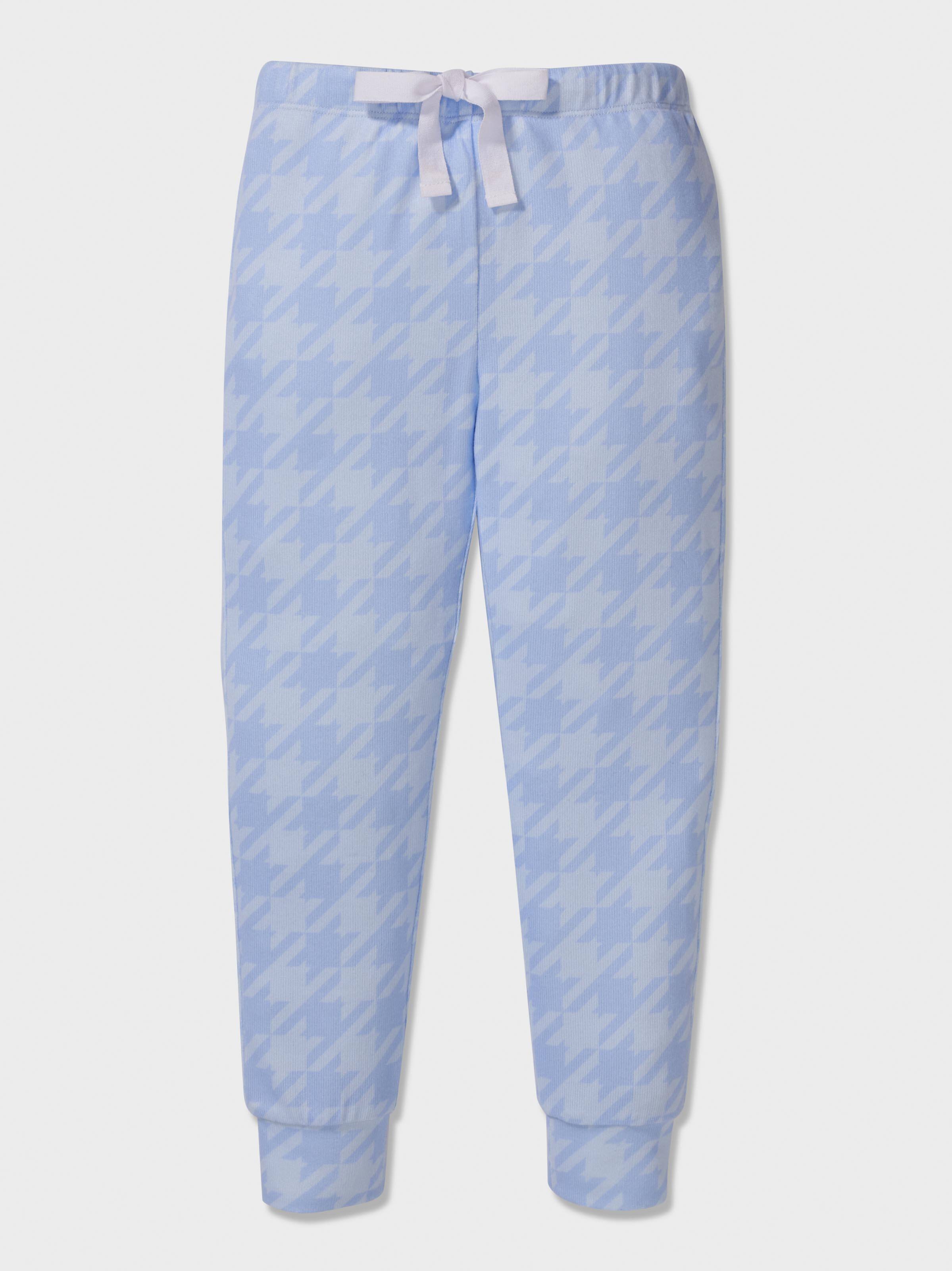 Girls Houndstooth Long Pj Set