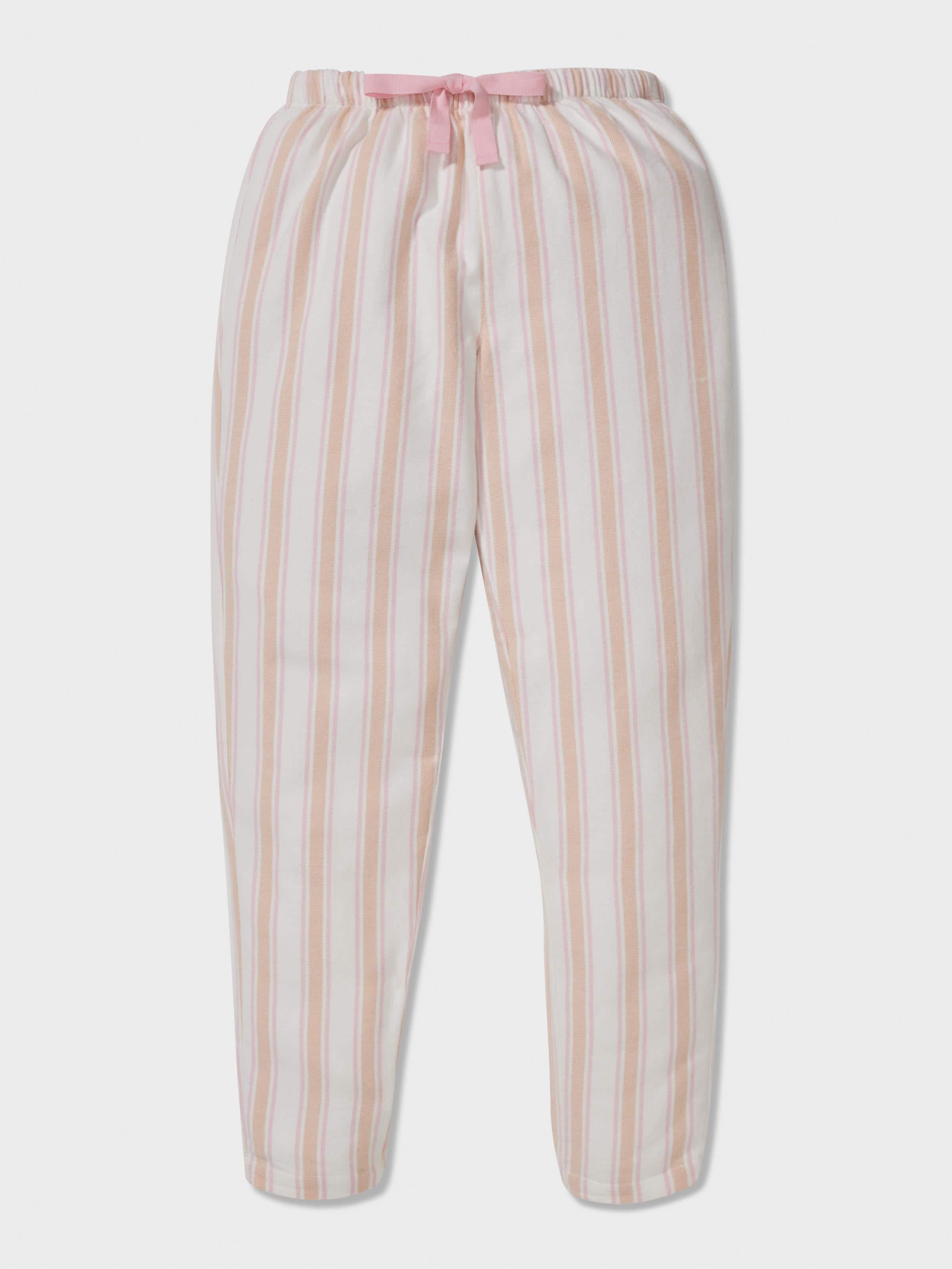 Girls Striped Long Pj Set