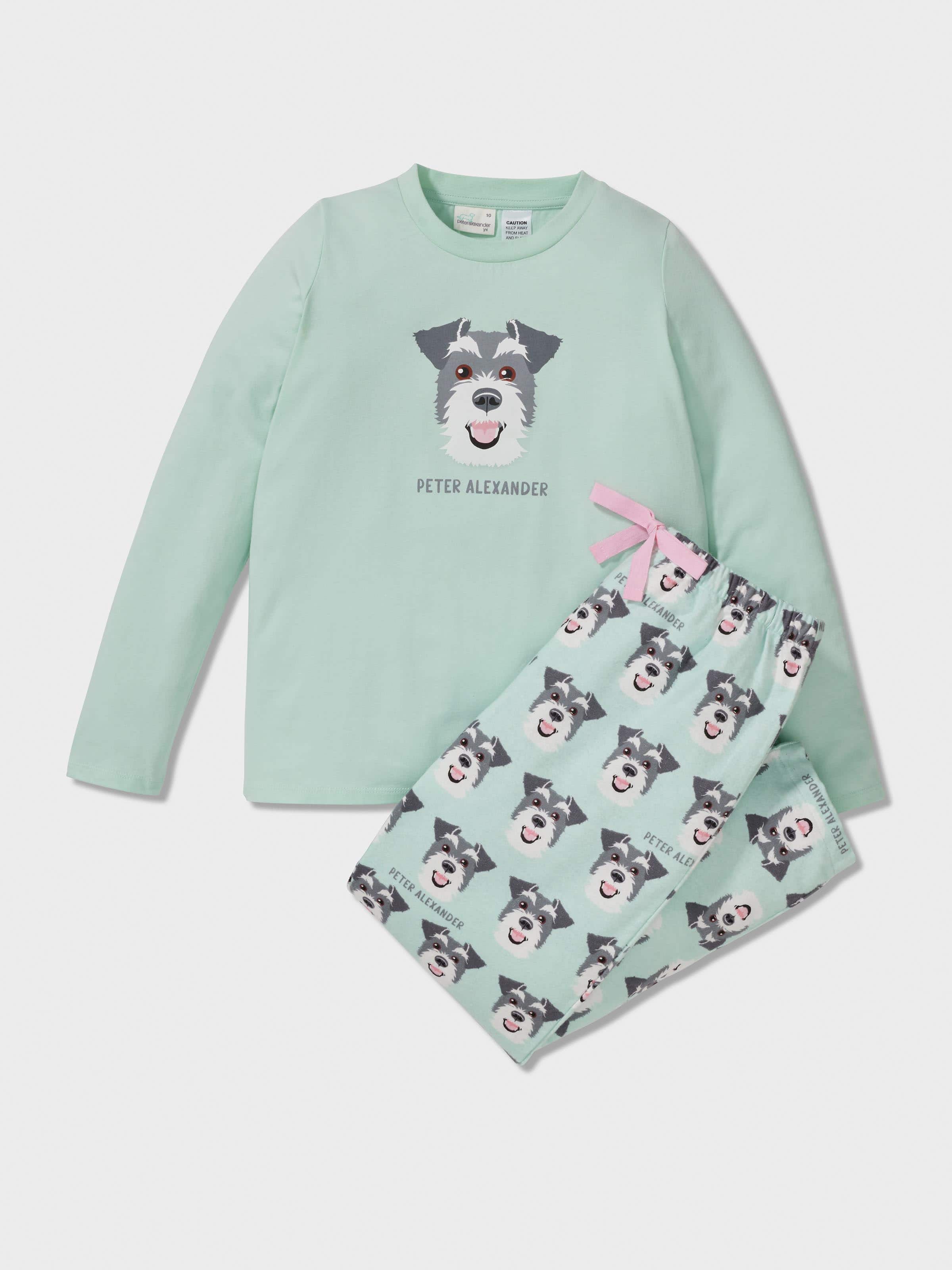 Girls Schnauzer Long Pj Set