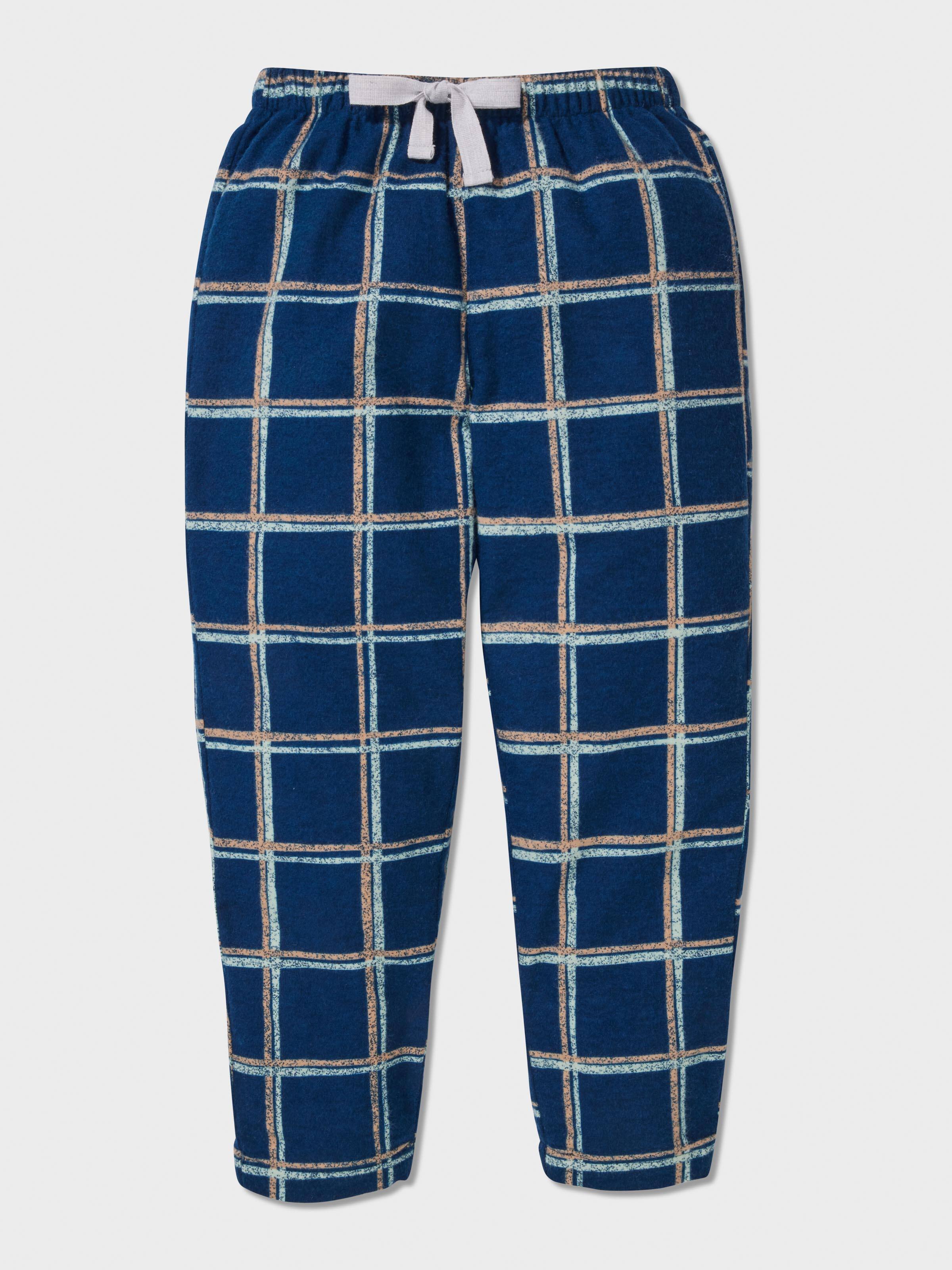 Jnr Boys Windowpane Check Pj Set