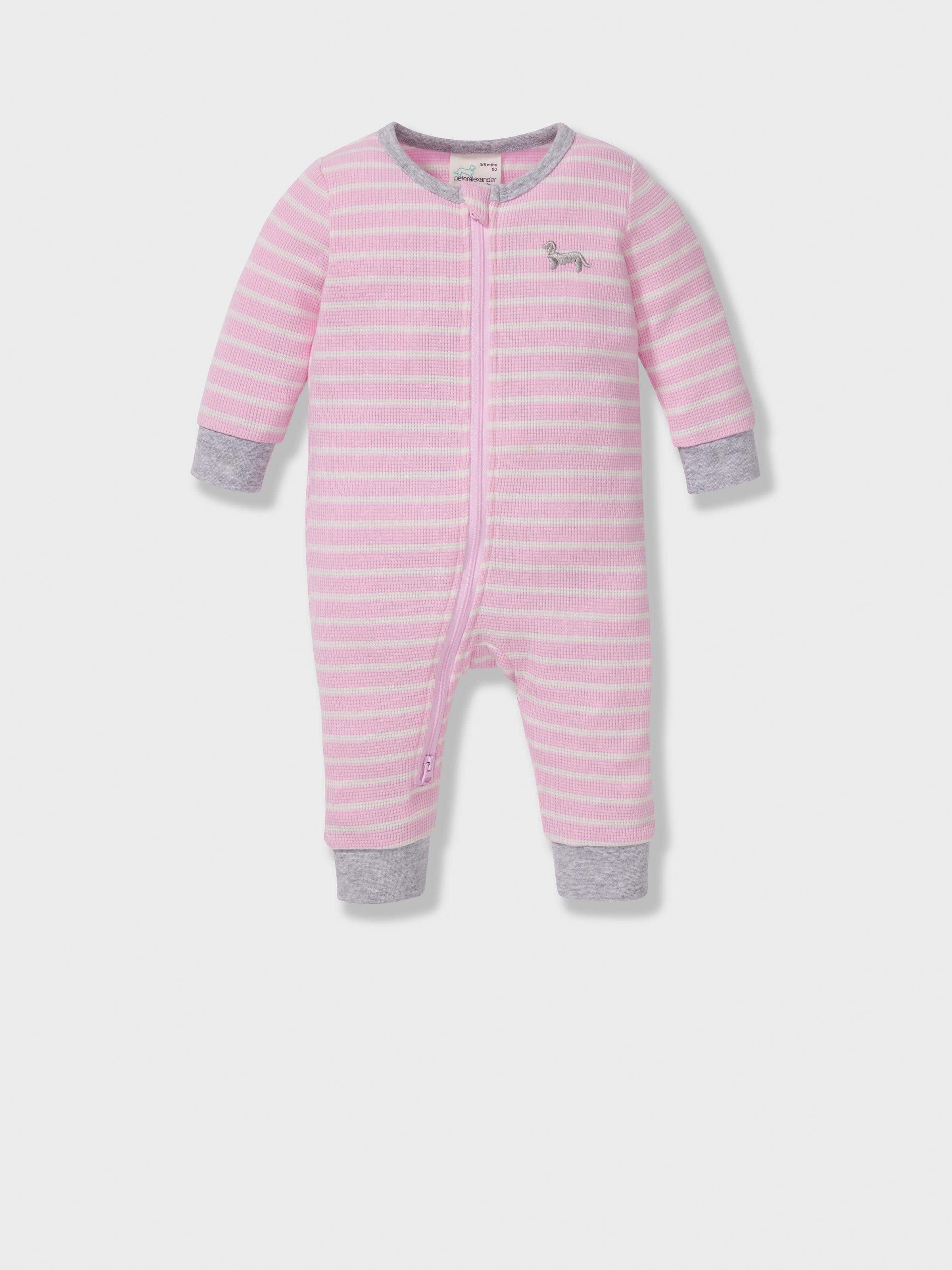 Image for Baby Pink Stripe Onesie from Peter Alexander