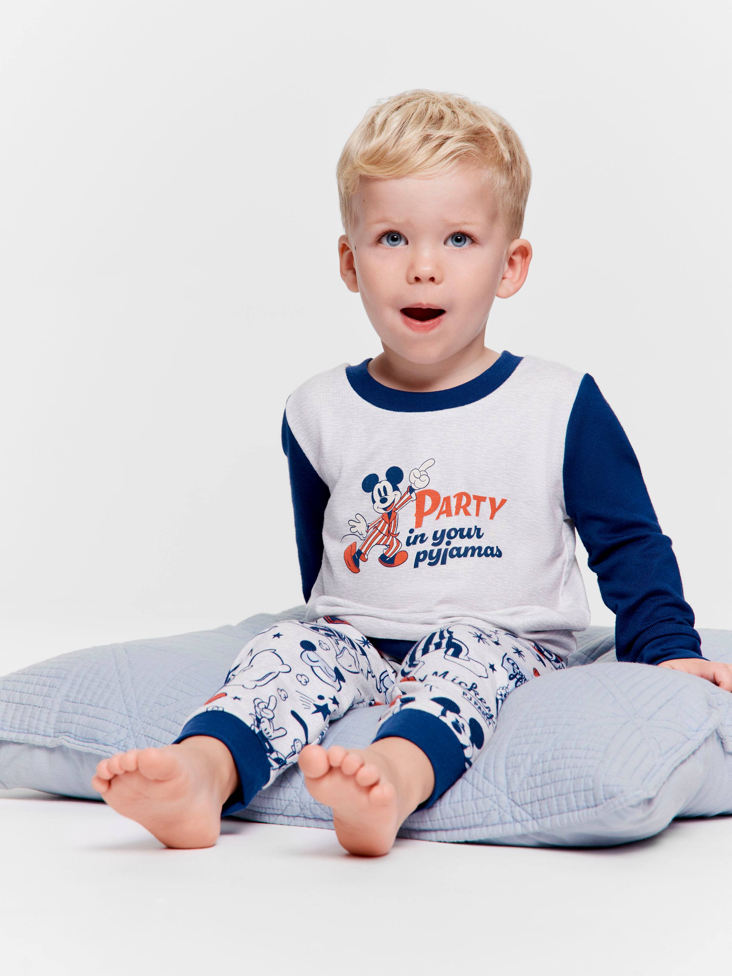 Baby Disney Mickey Long Plush Pj Set