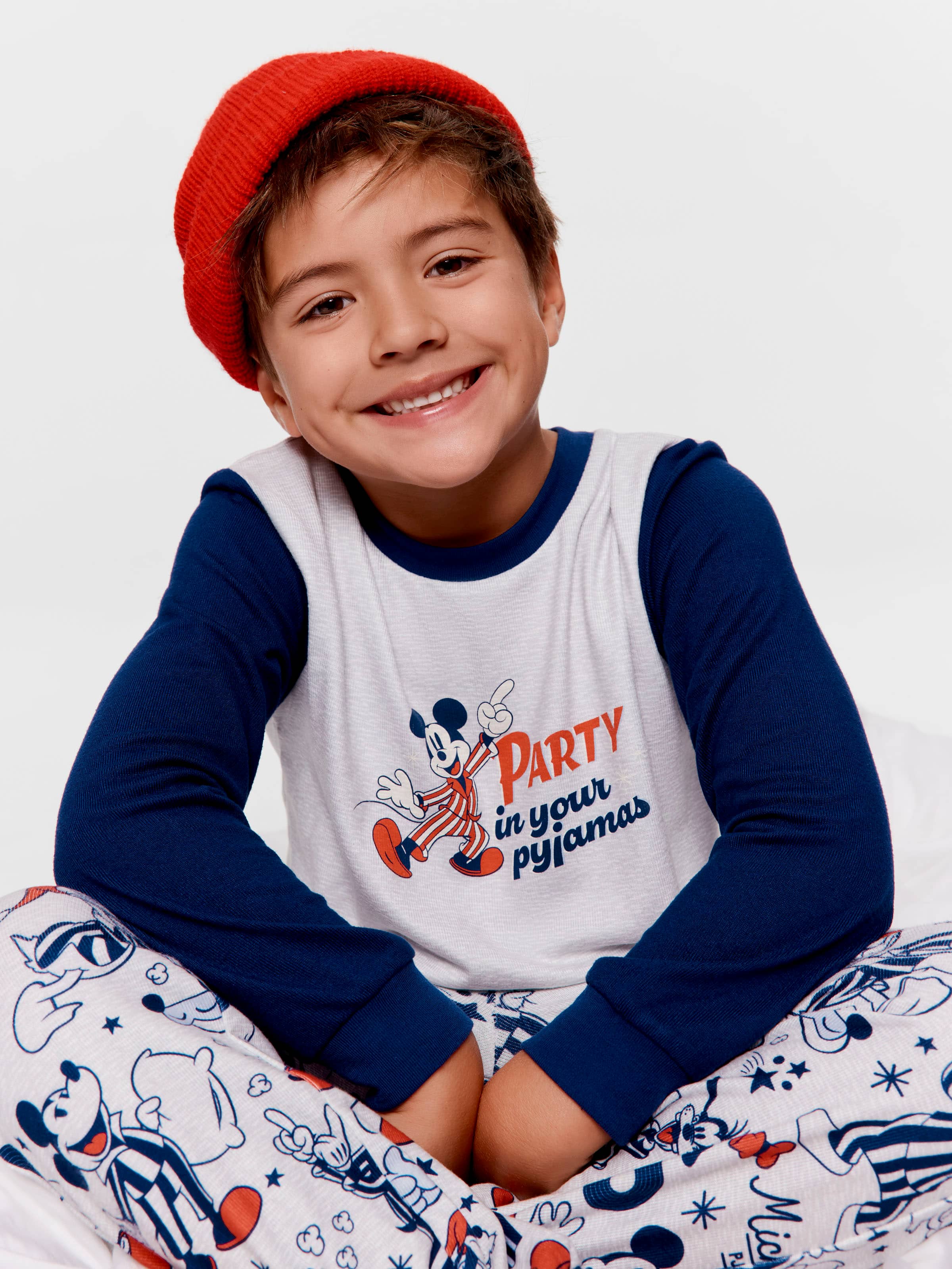 Jnr Boys Disney Mickey Long Pj Set