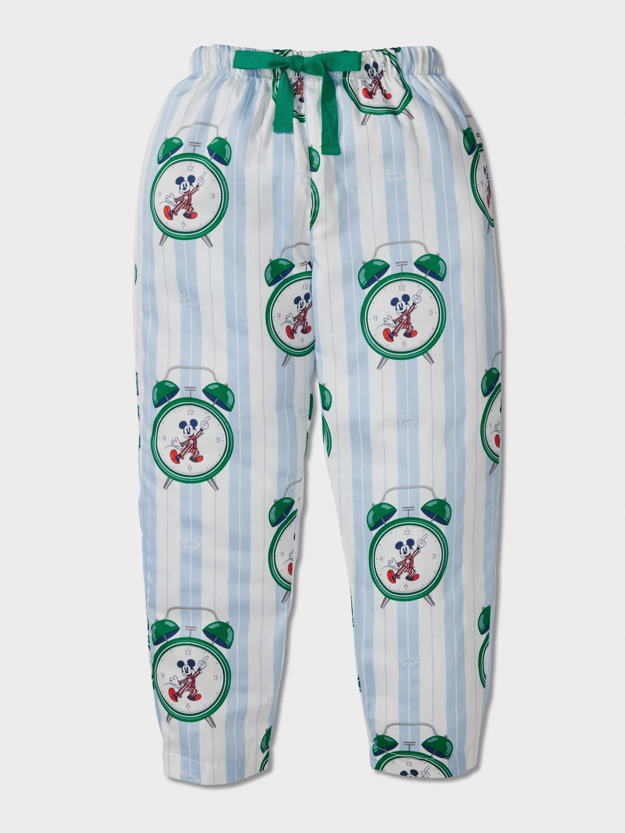 Jnr Boys Disney Mickey Clock Long Pj Set