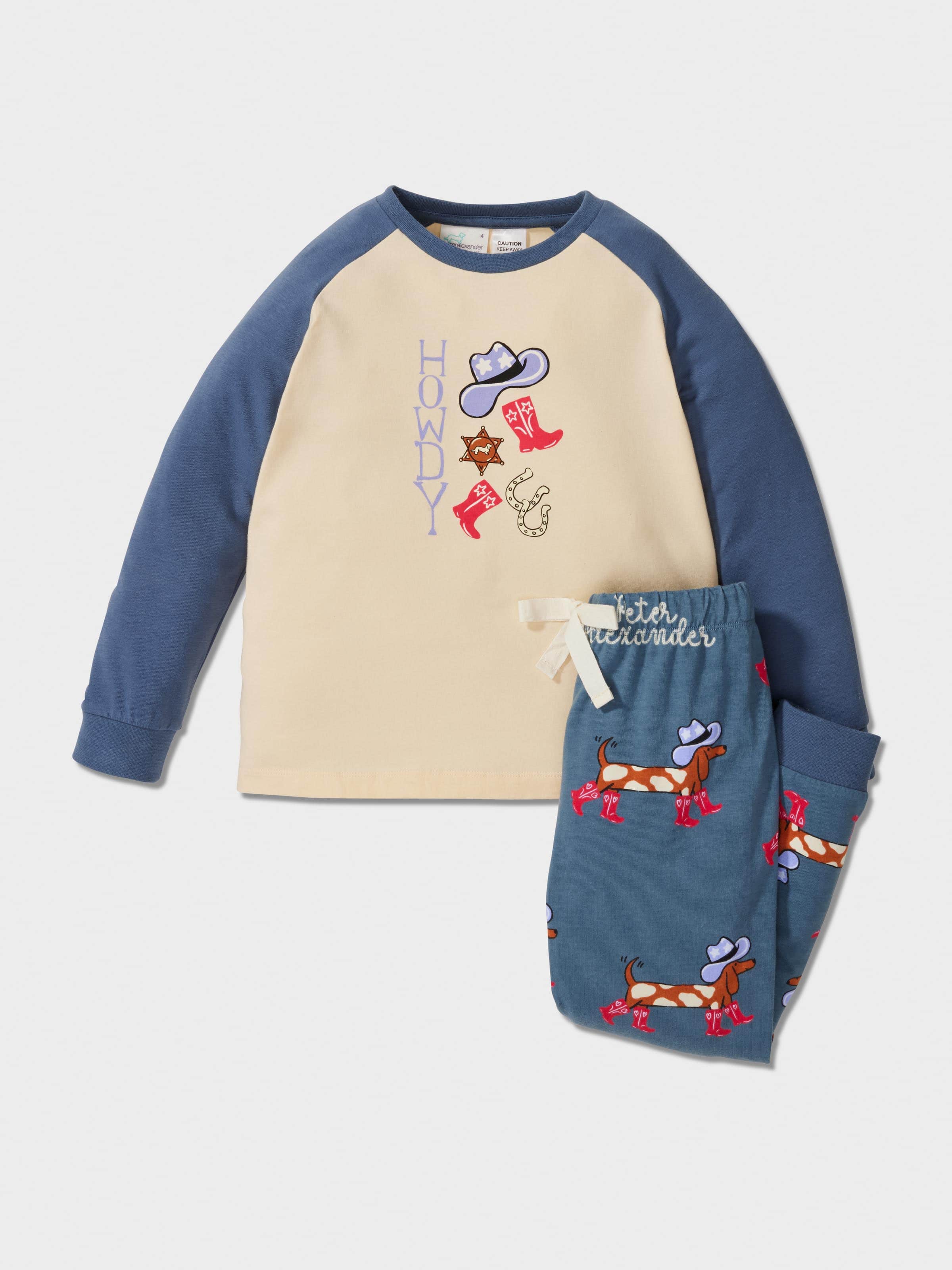 Image for Jnr Boys Cowboy Penny Long Pj Set from Peter Alexander