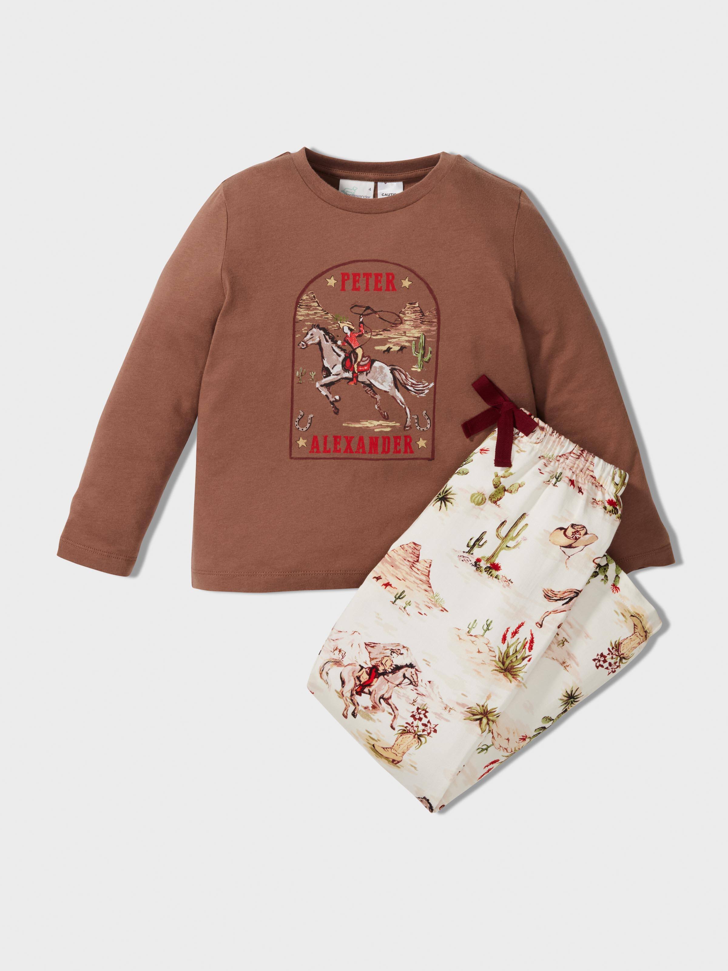 Image for Boys Western Print Long Pj Set from Peter Alexander