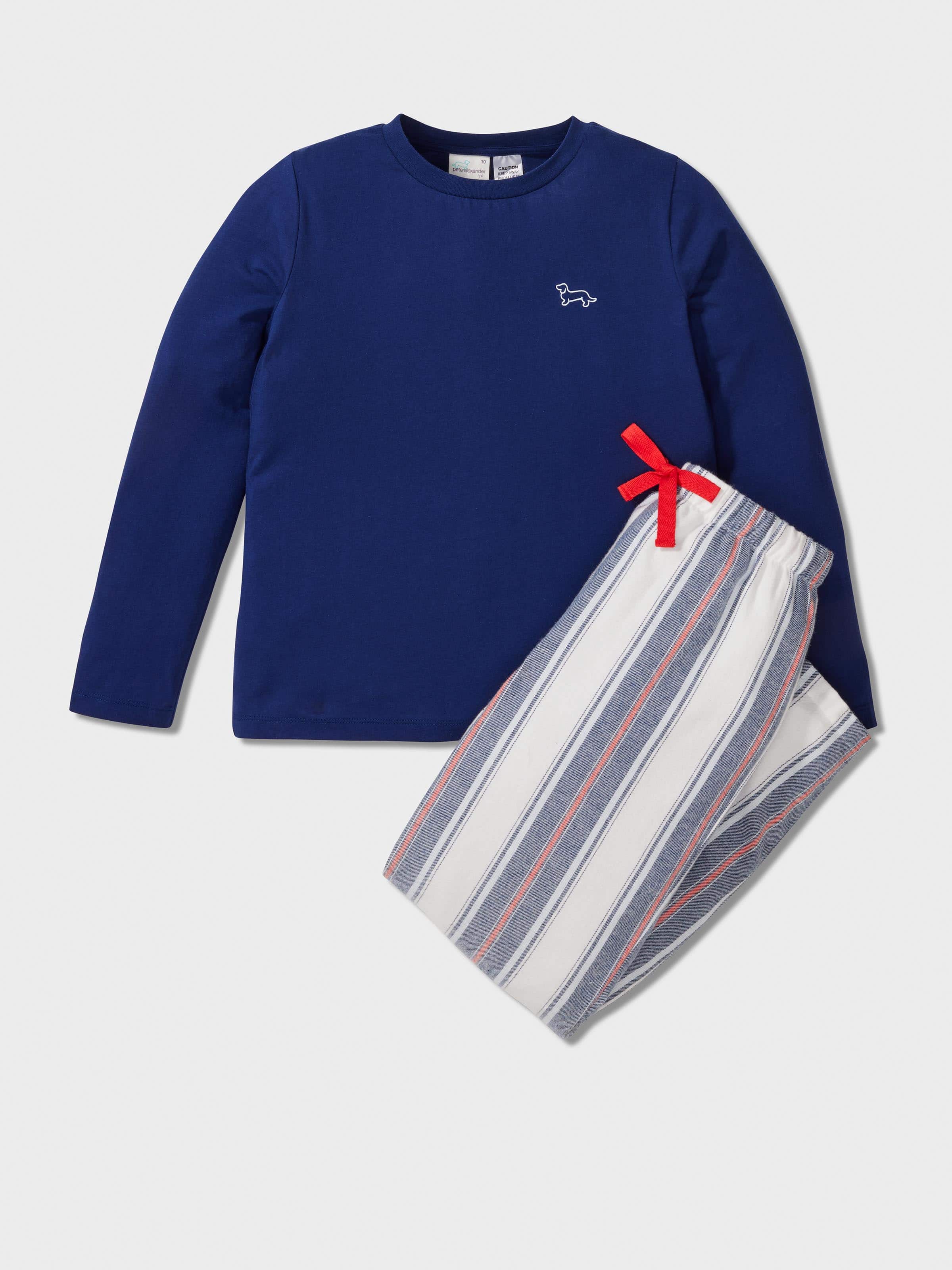 Boys Stripe Flannelette Long Pj Set