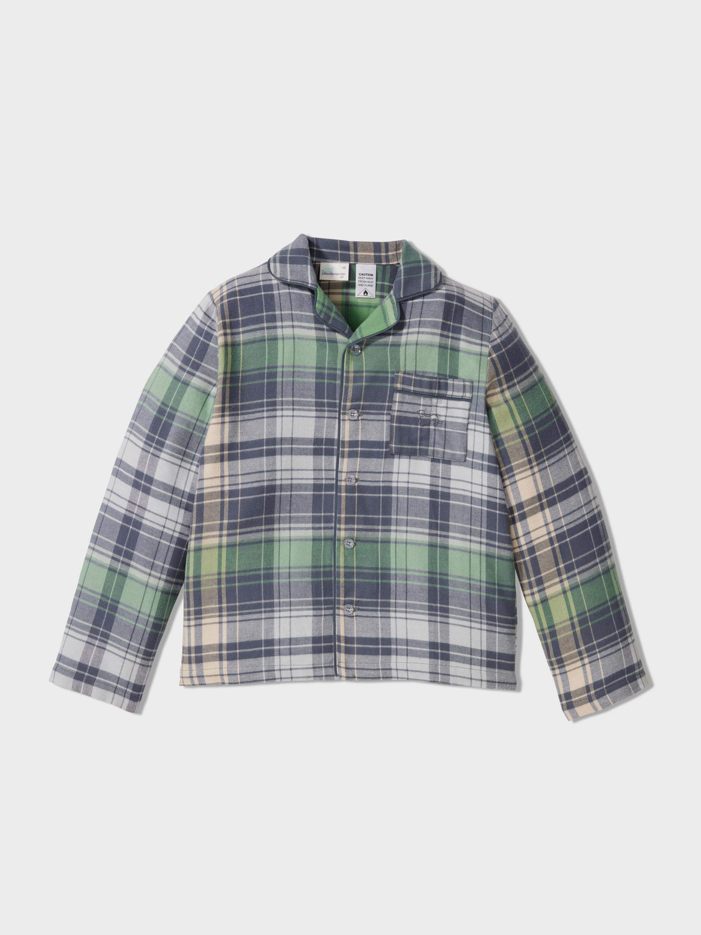 Image for Boys Cowboy Check Long Classic Pj Set from Peter Alexander