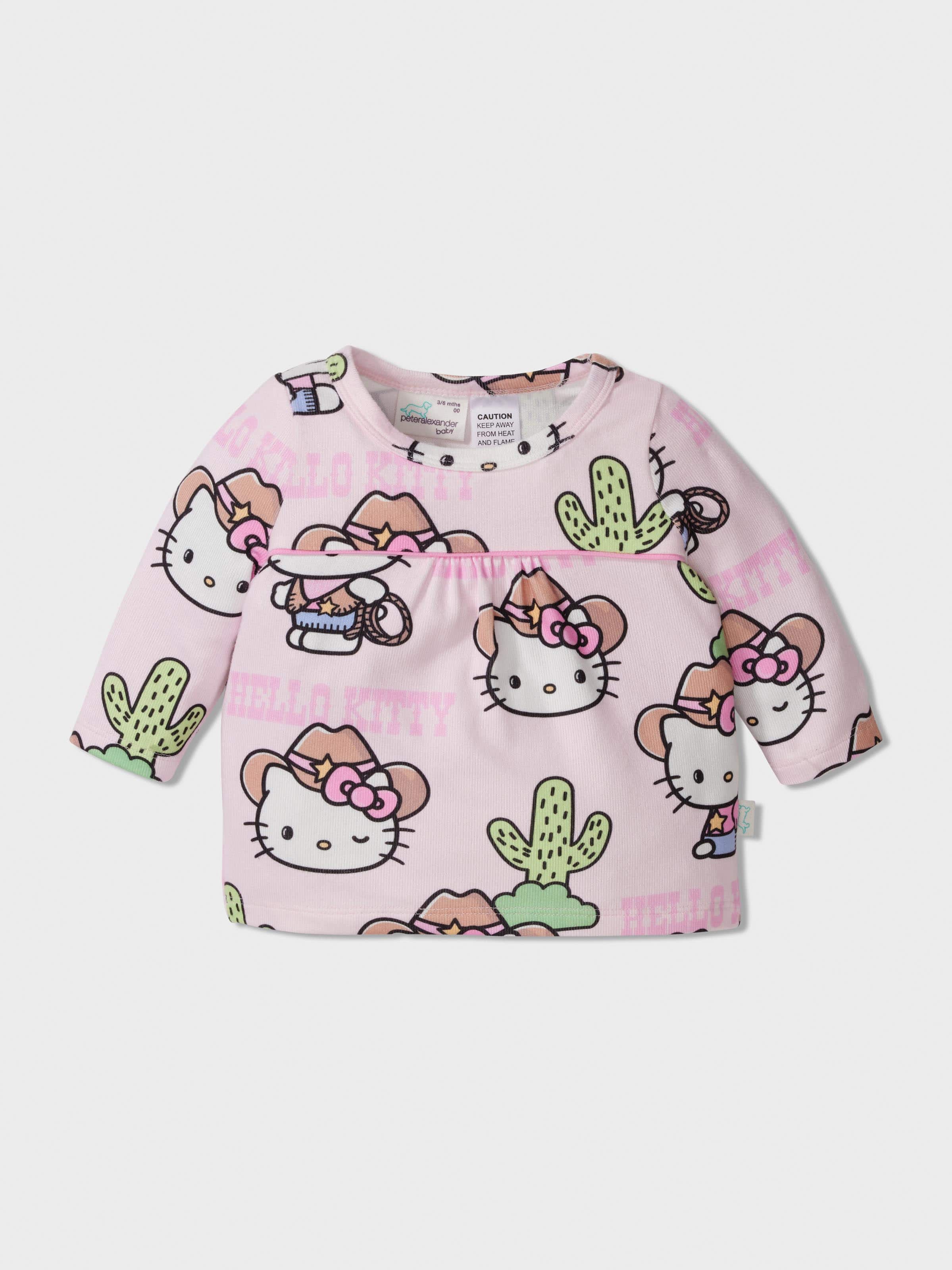 Image for Baby Hello Kitty Cowboy Long Plush Pj Set from Peter Alexander