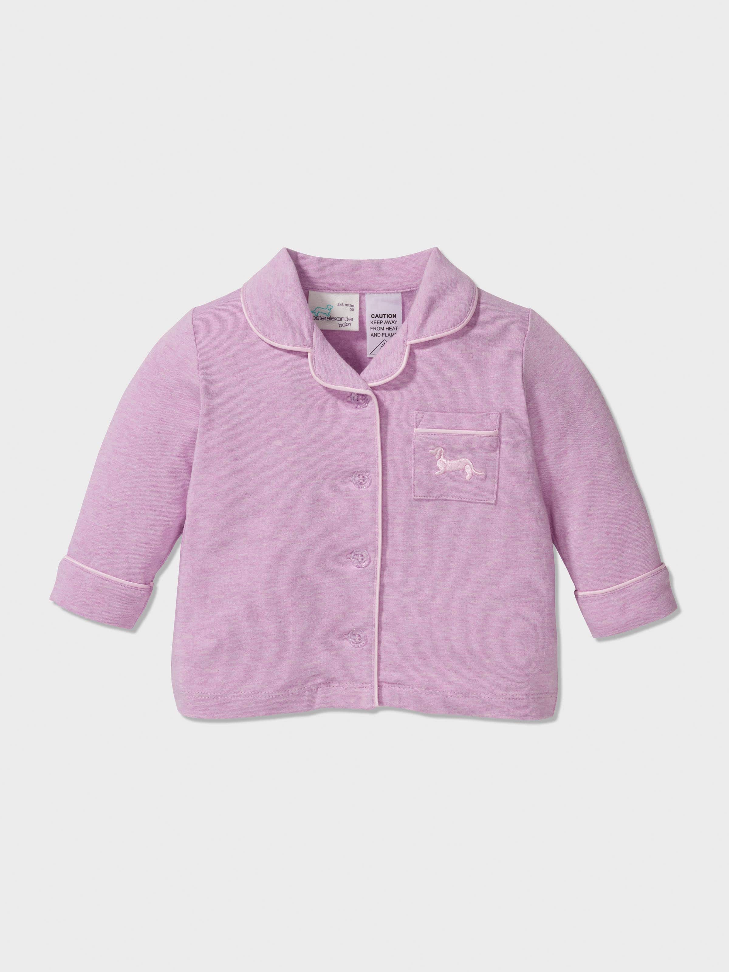 Image for Baby Lilac Bamboo Long Classic Pj Set from Peter Alexander