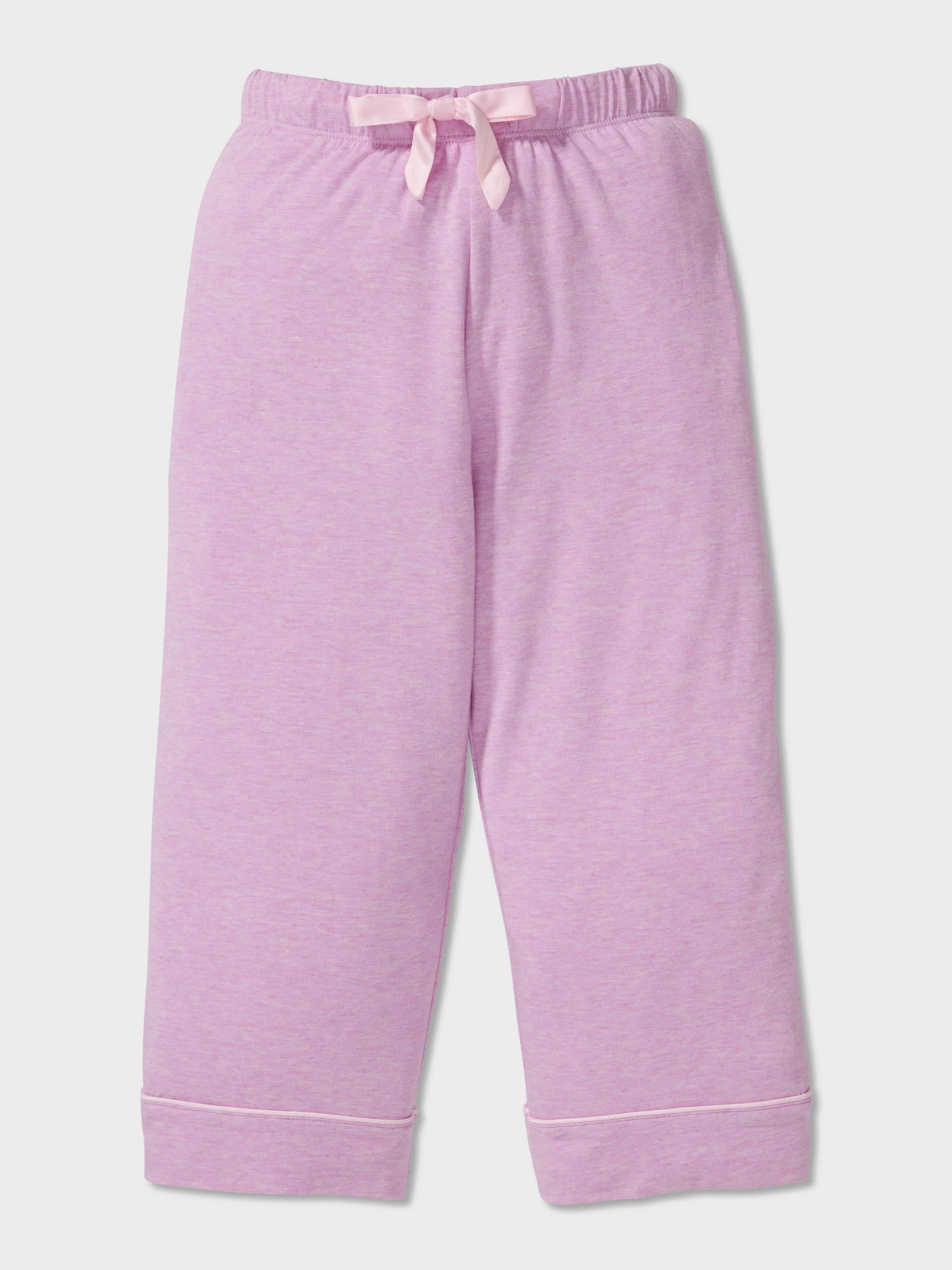 Girls Lilac Bamboo Long Classic Pj Set