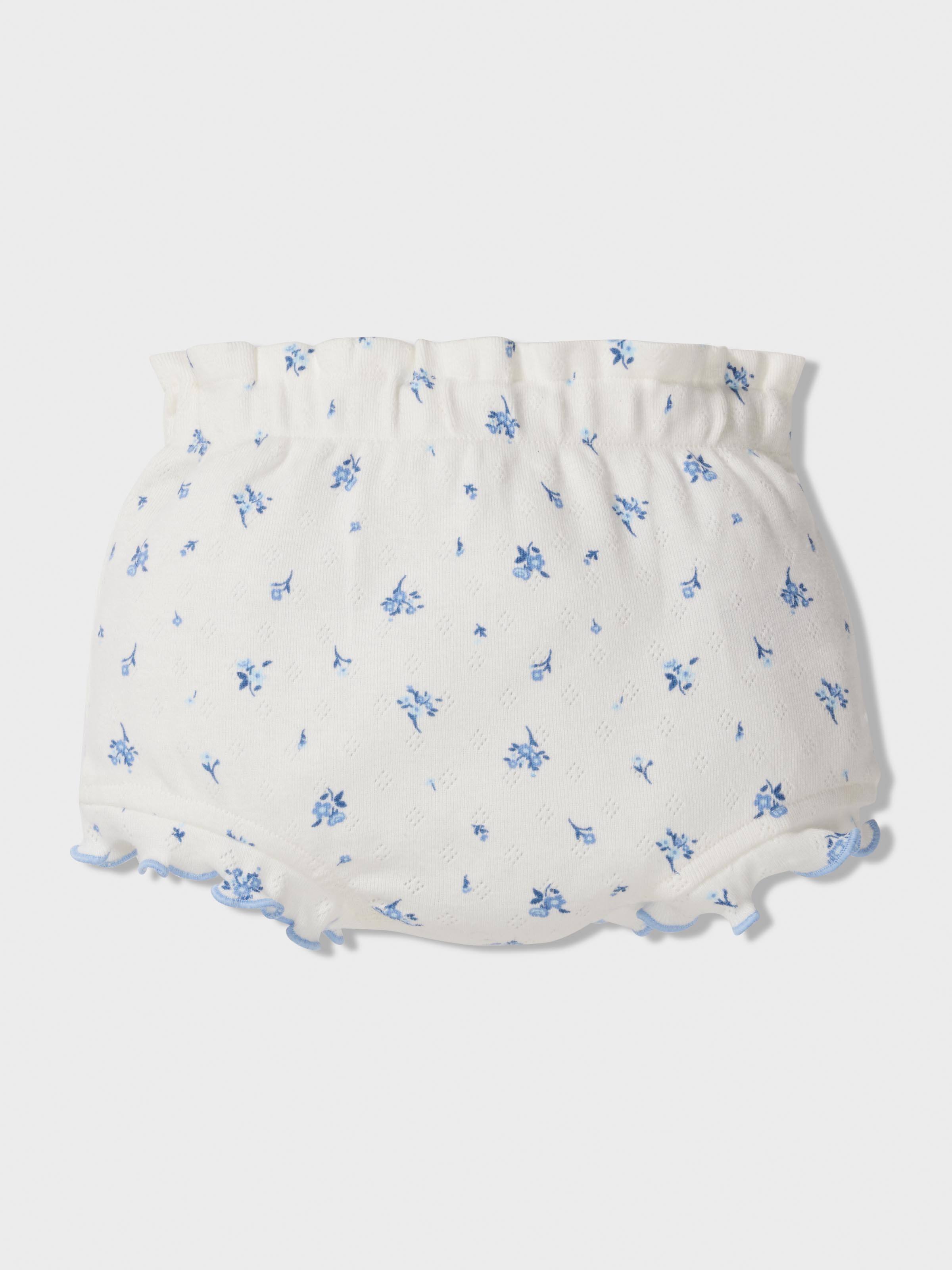 Baby Organic Ditsy Floral Pointelle Short Pj Set