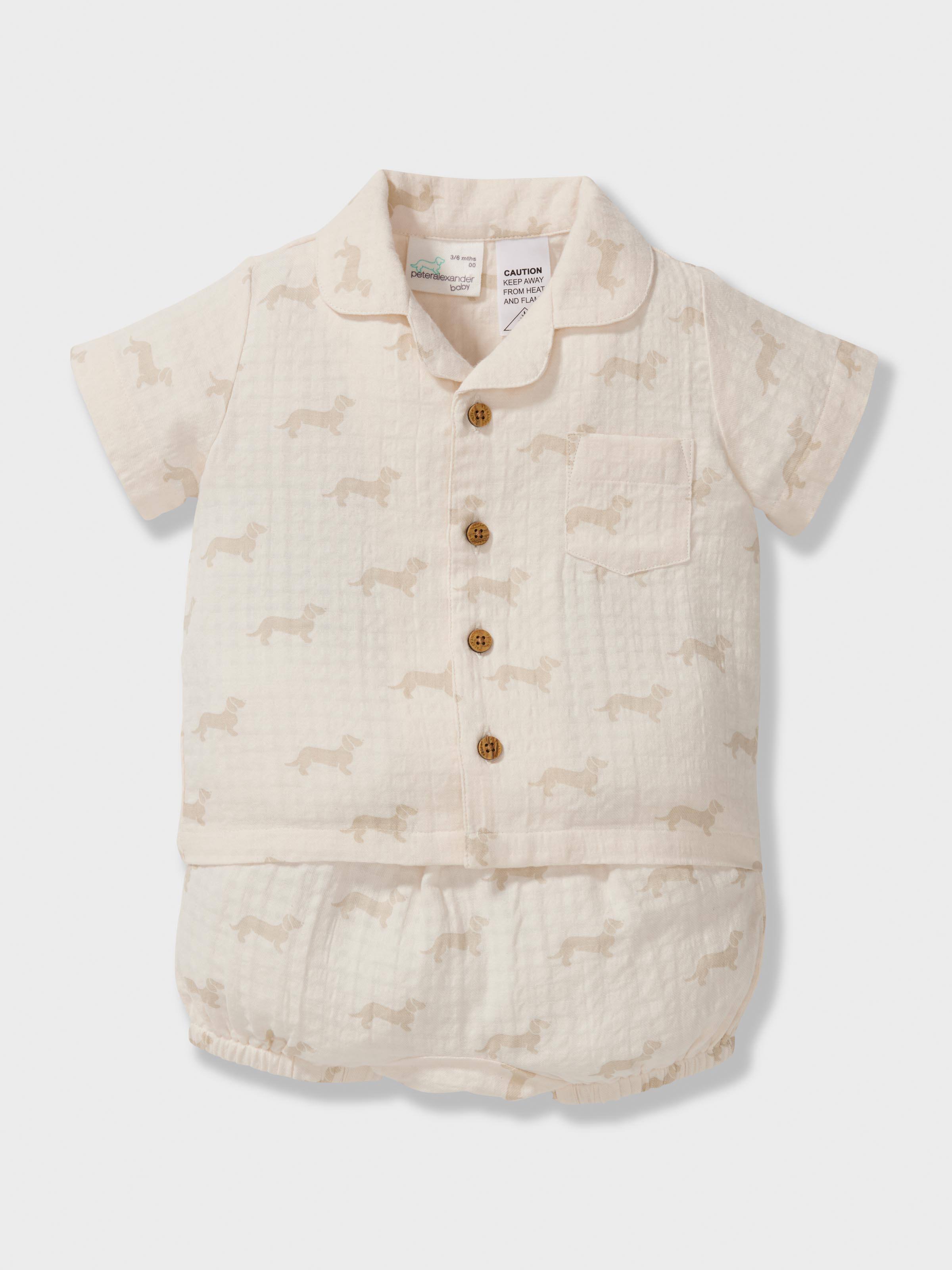 Baby Seersucker Short Classic Pj Set