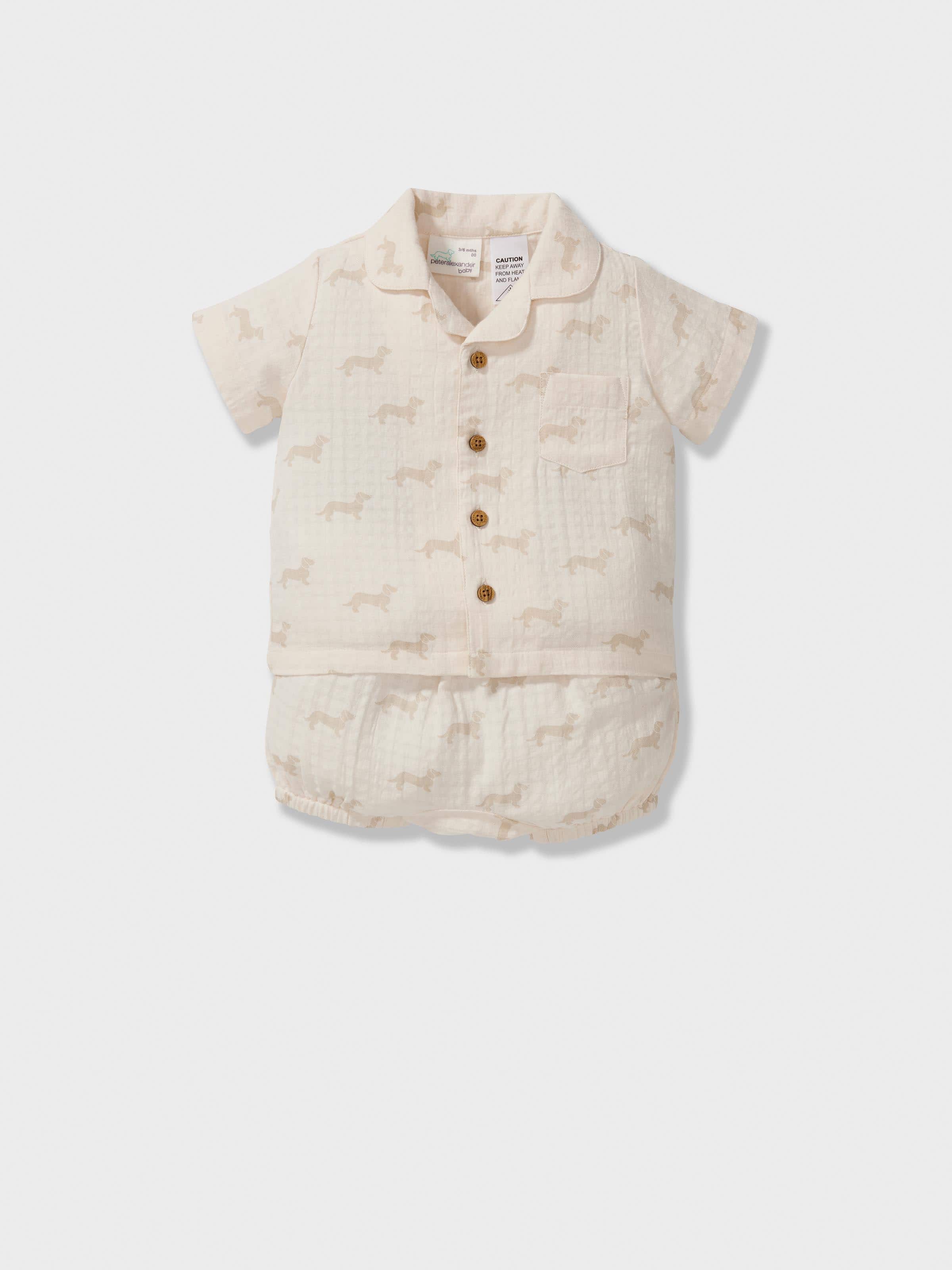 Baby Seersucker Short Classic Pj Set