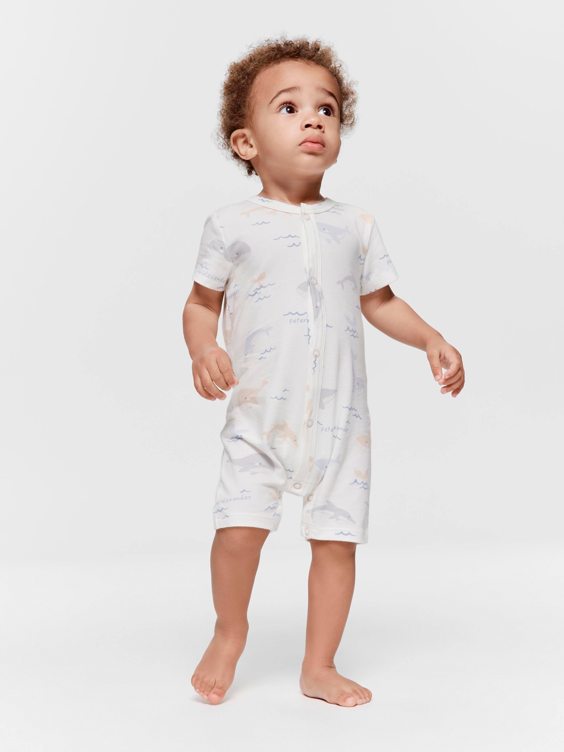 Baby Organic Whale Romper