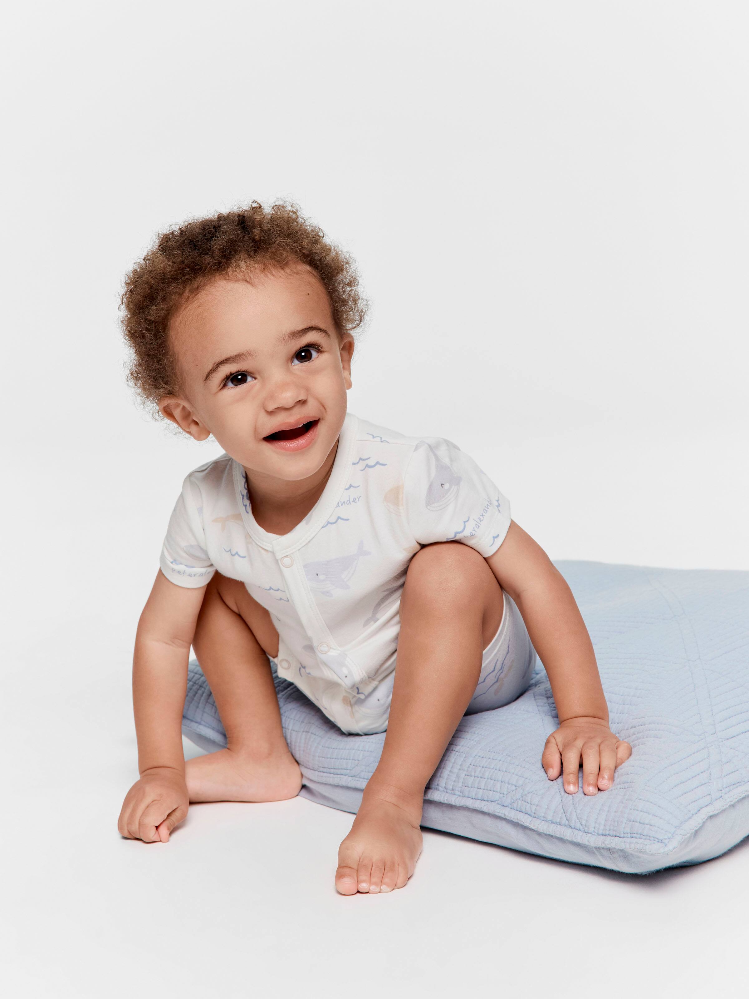 Baby Organic Whale Romper