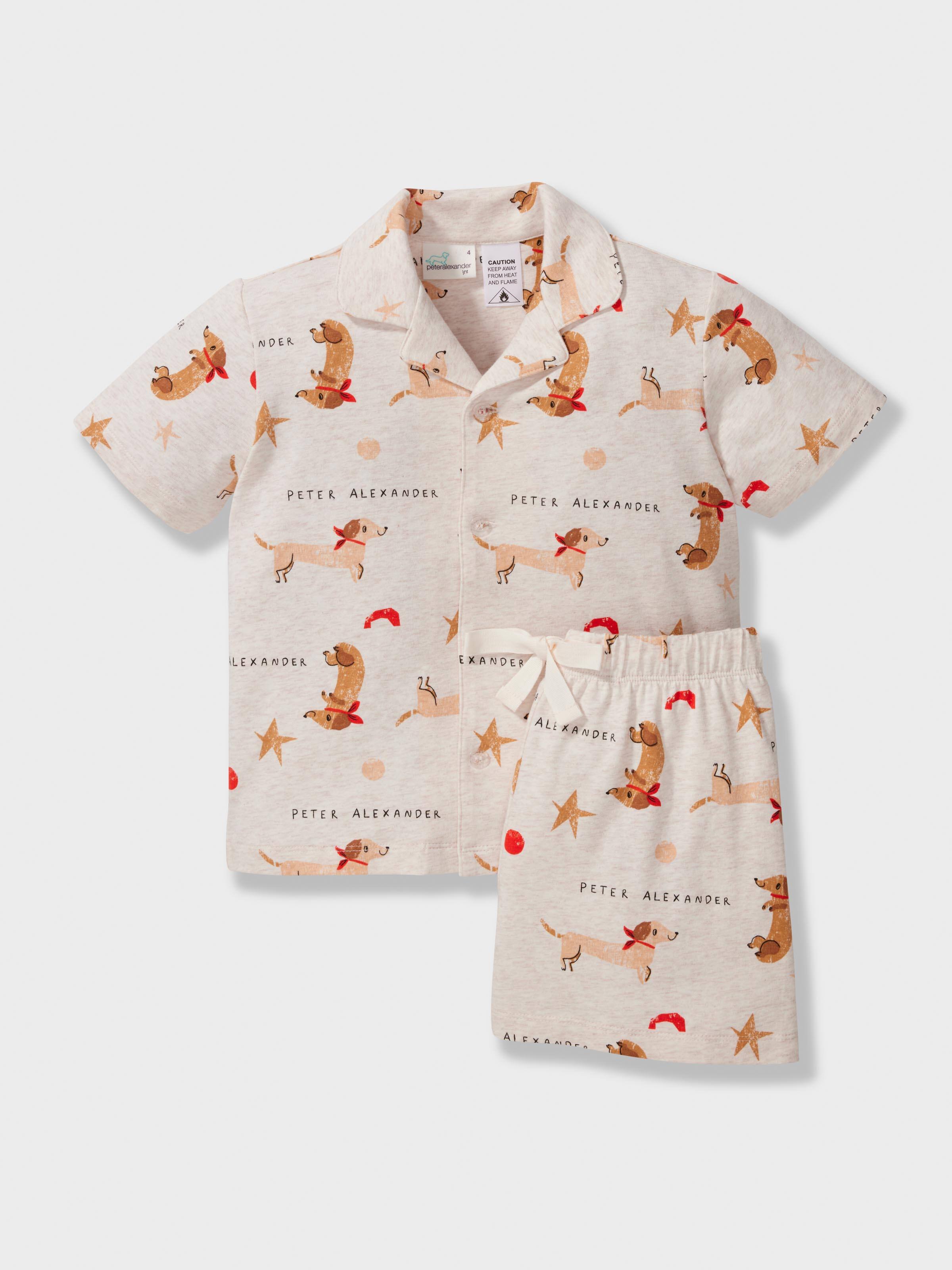 Jnr Kids Organic Penny Stars Short Classic Pj Set