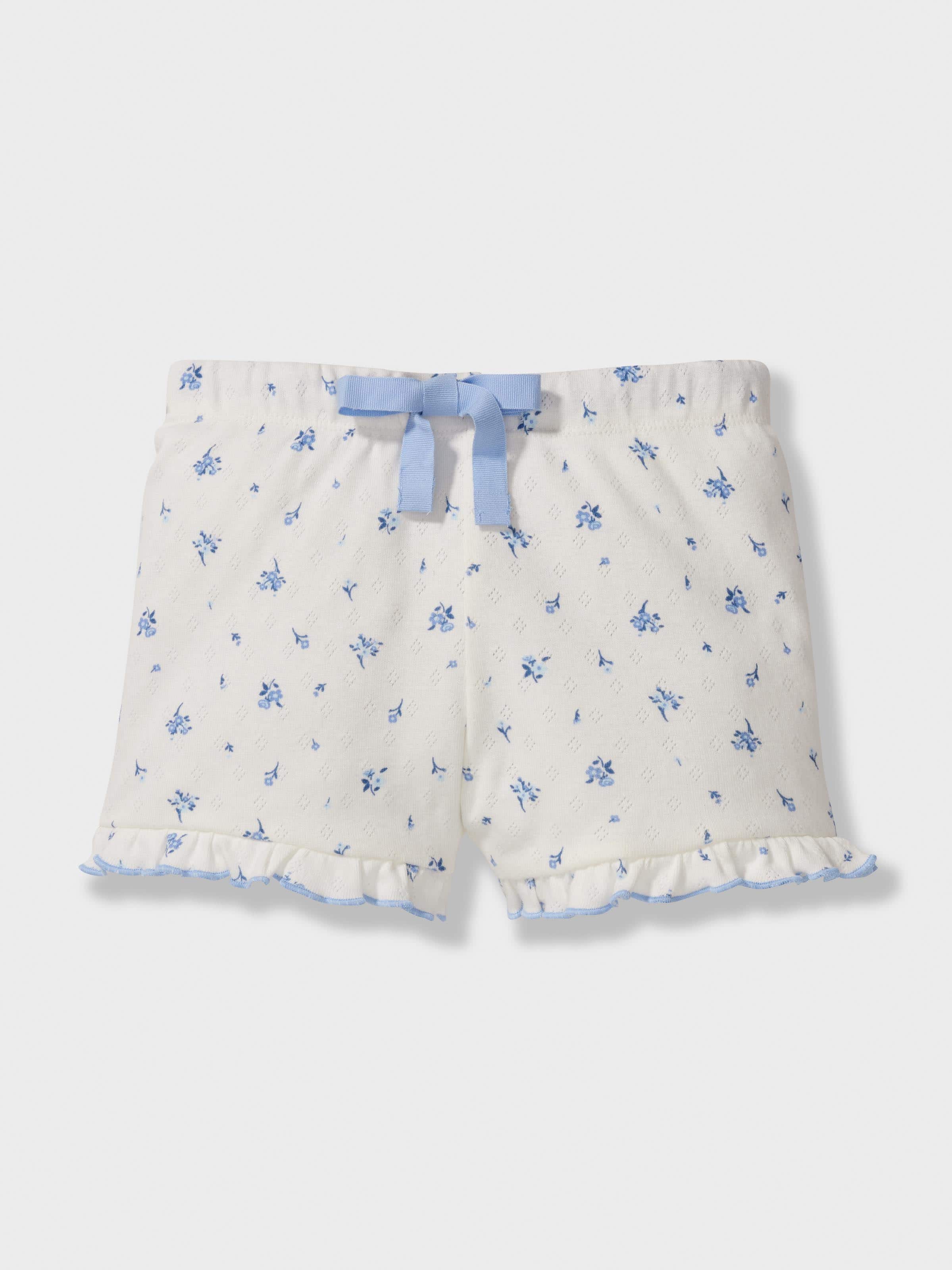 Jnr Girls Organic Ditsy Floral Short Pj Set