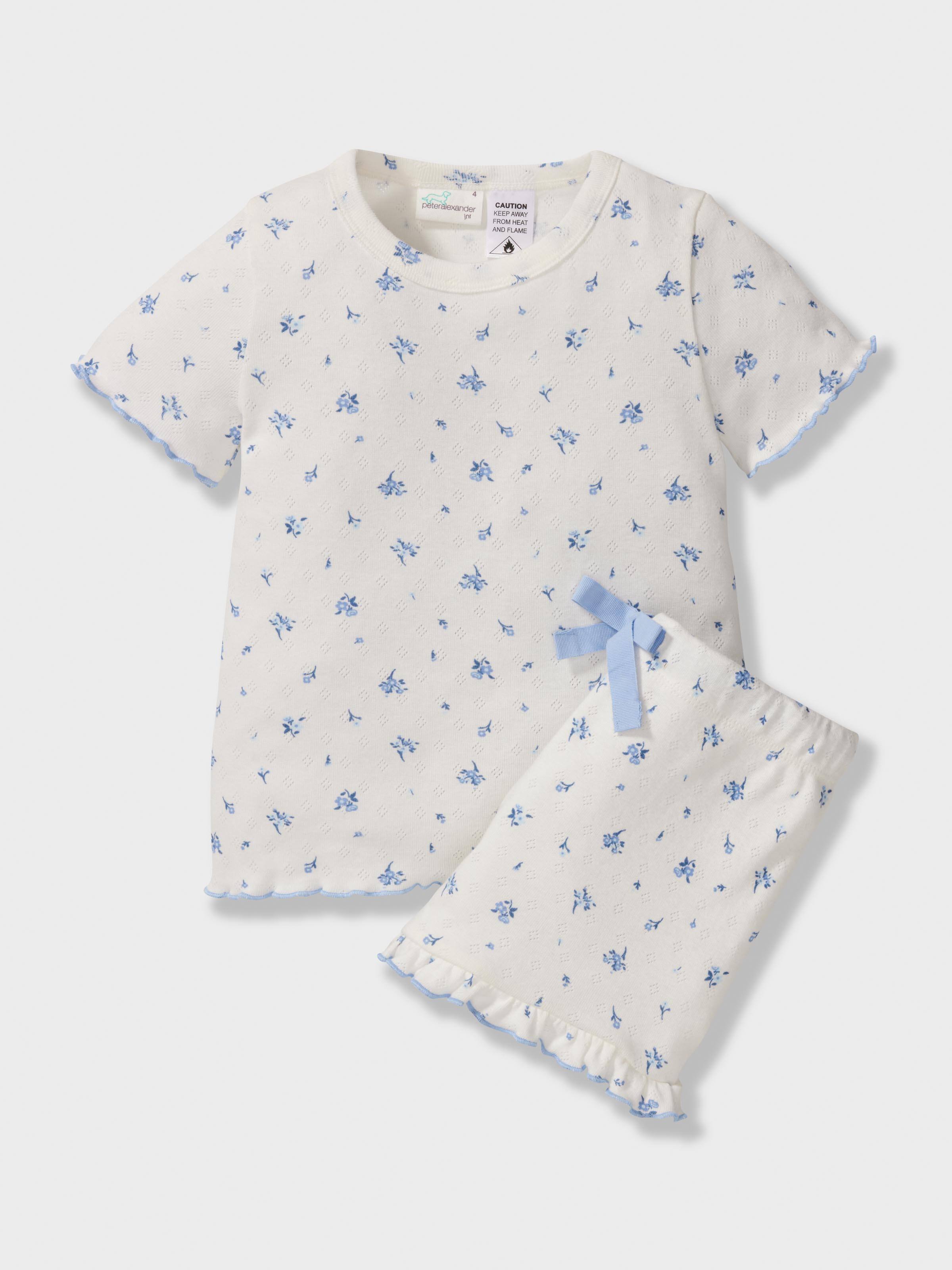Girls Organic Ditsy Floral Short Pj Set