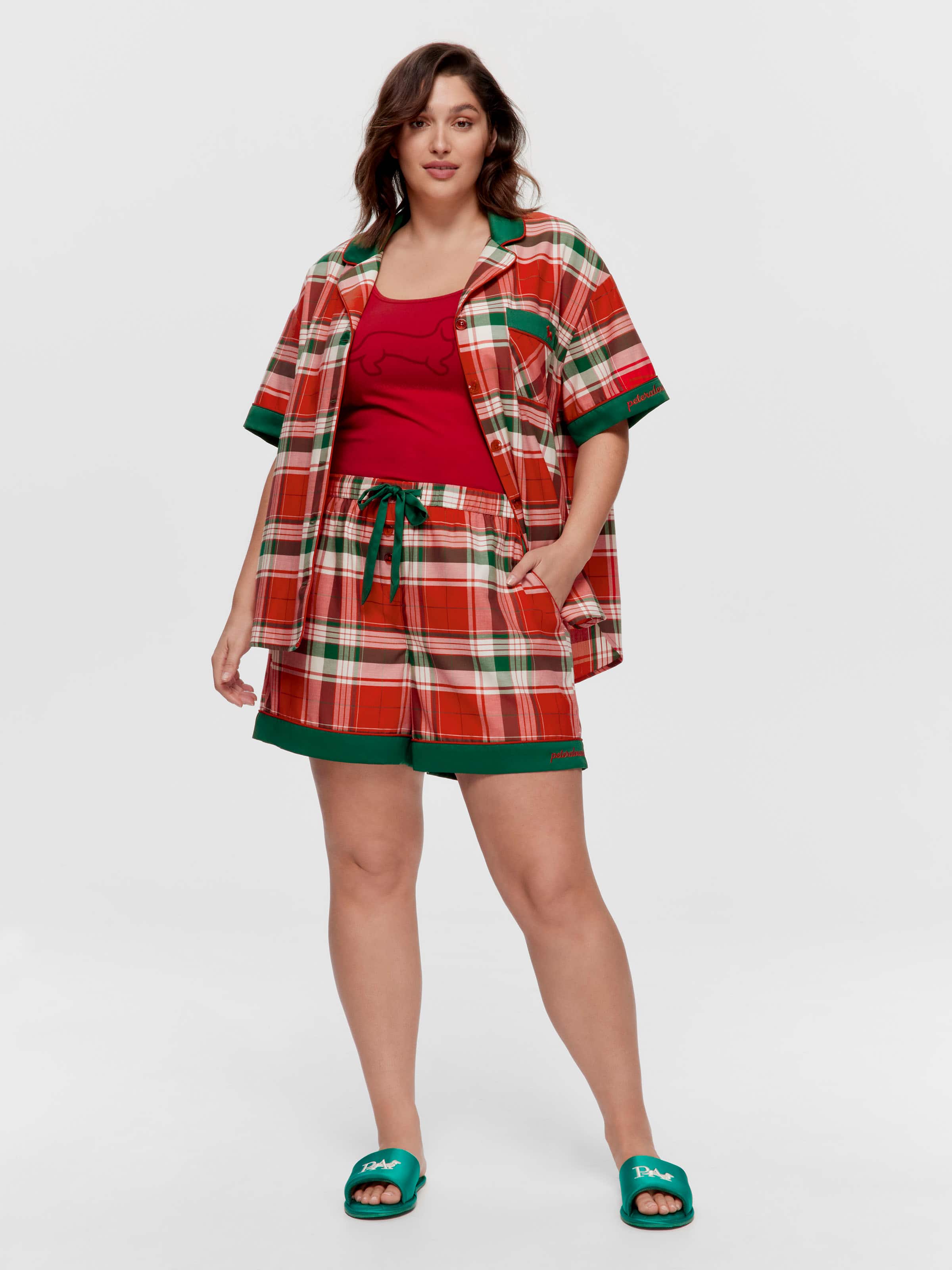 P.A. Plus Tartan 100% Cotton Tux Luxe Mid Short