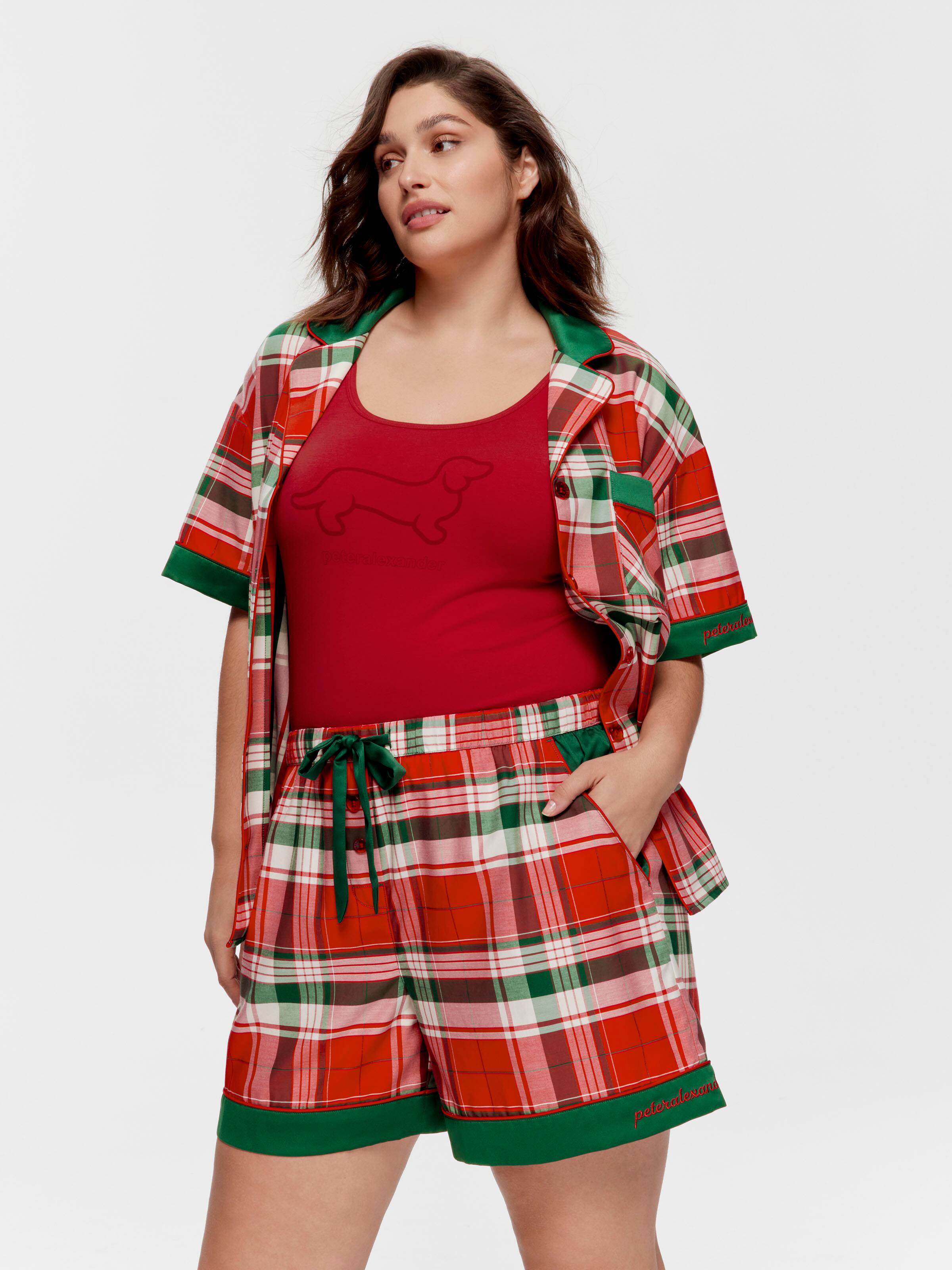 P.A. Plus Tartan 100% Cotton Tux Luxe Mid Short