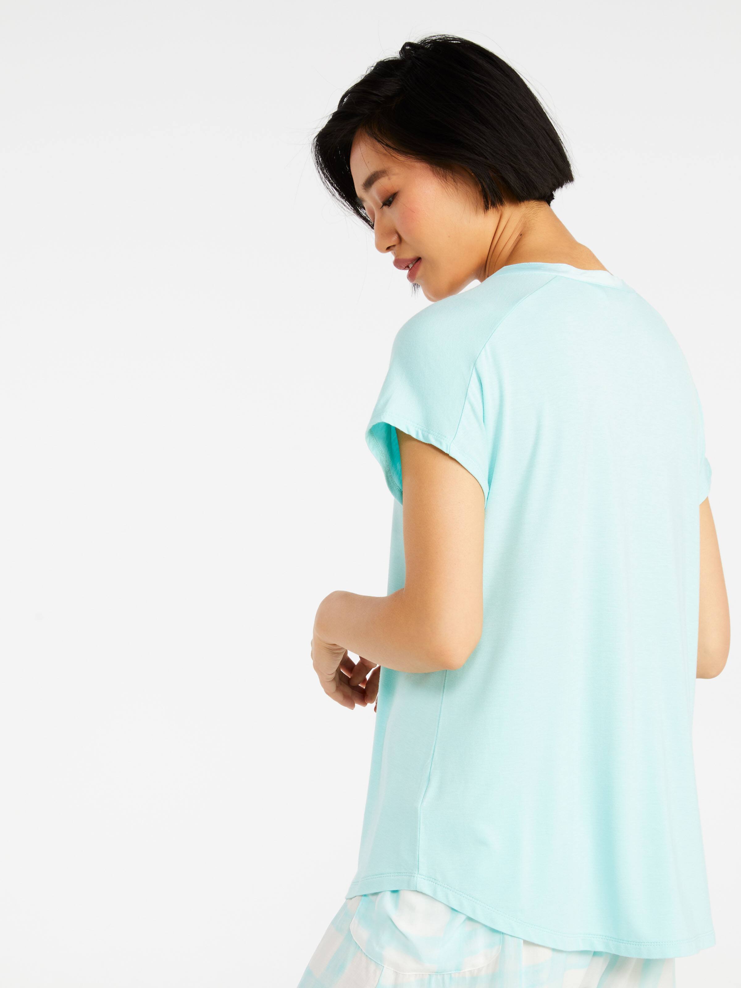 P.A. Classic Mint Satin Trim Top