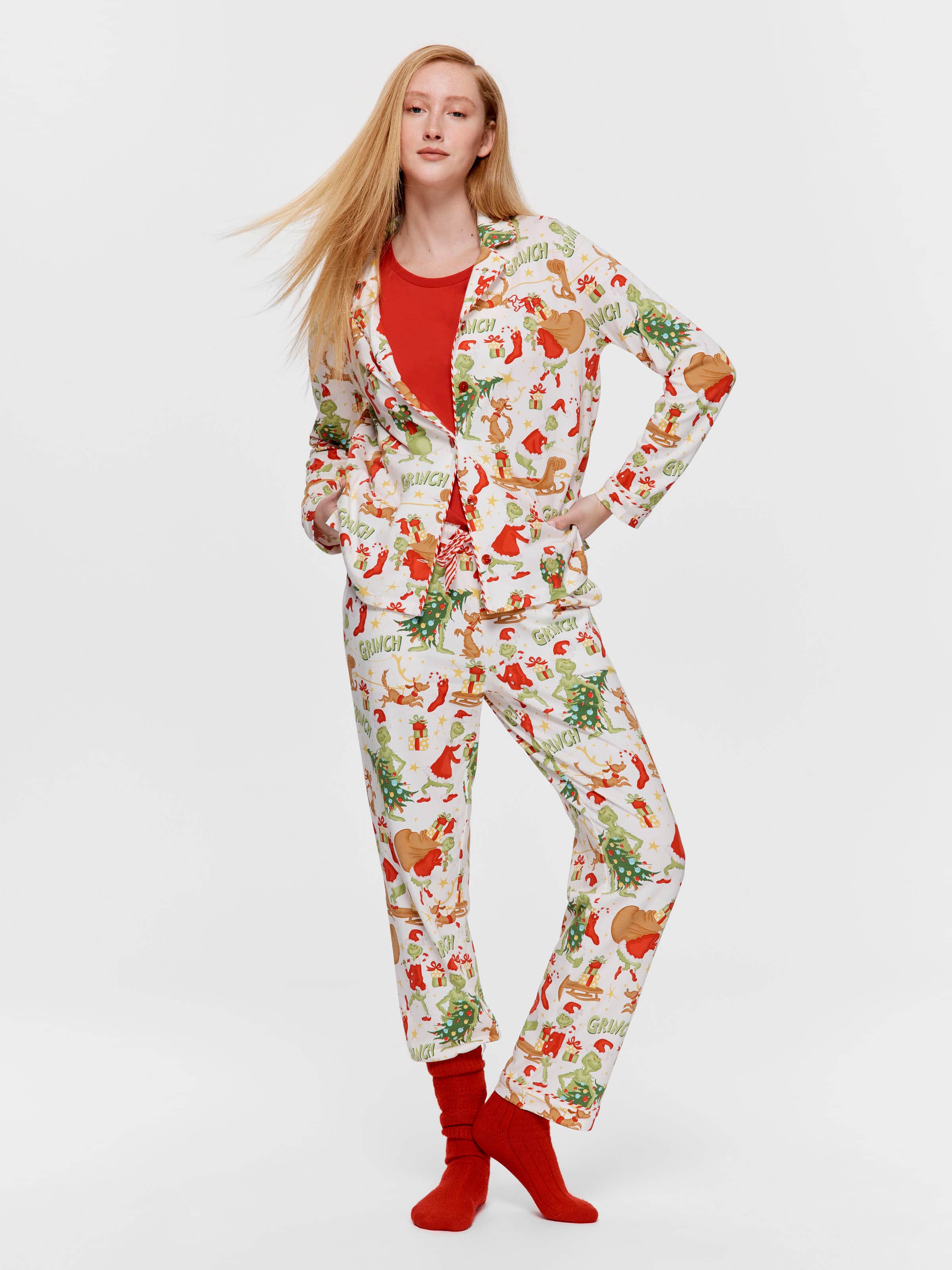 The Grinch Long Pj Set