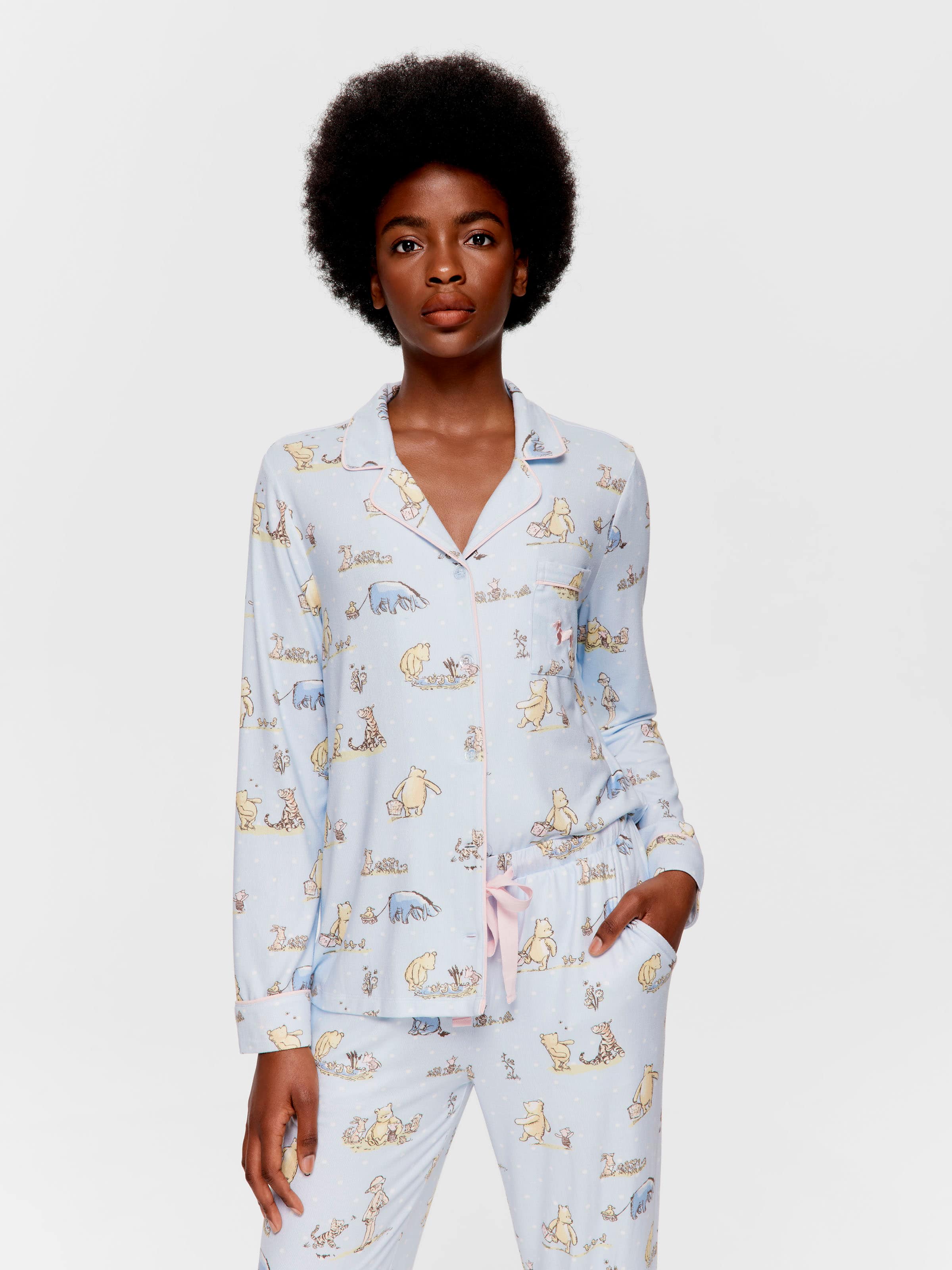 Winnie The Pooh Plush Long Pj Set